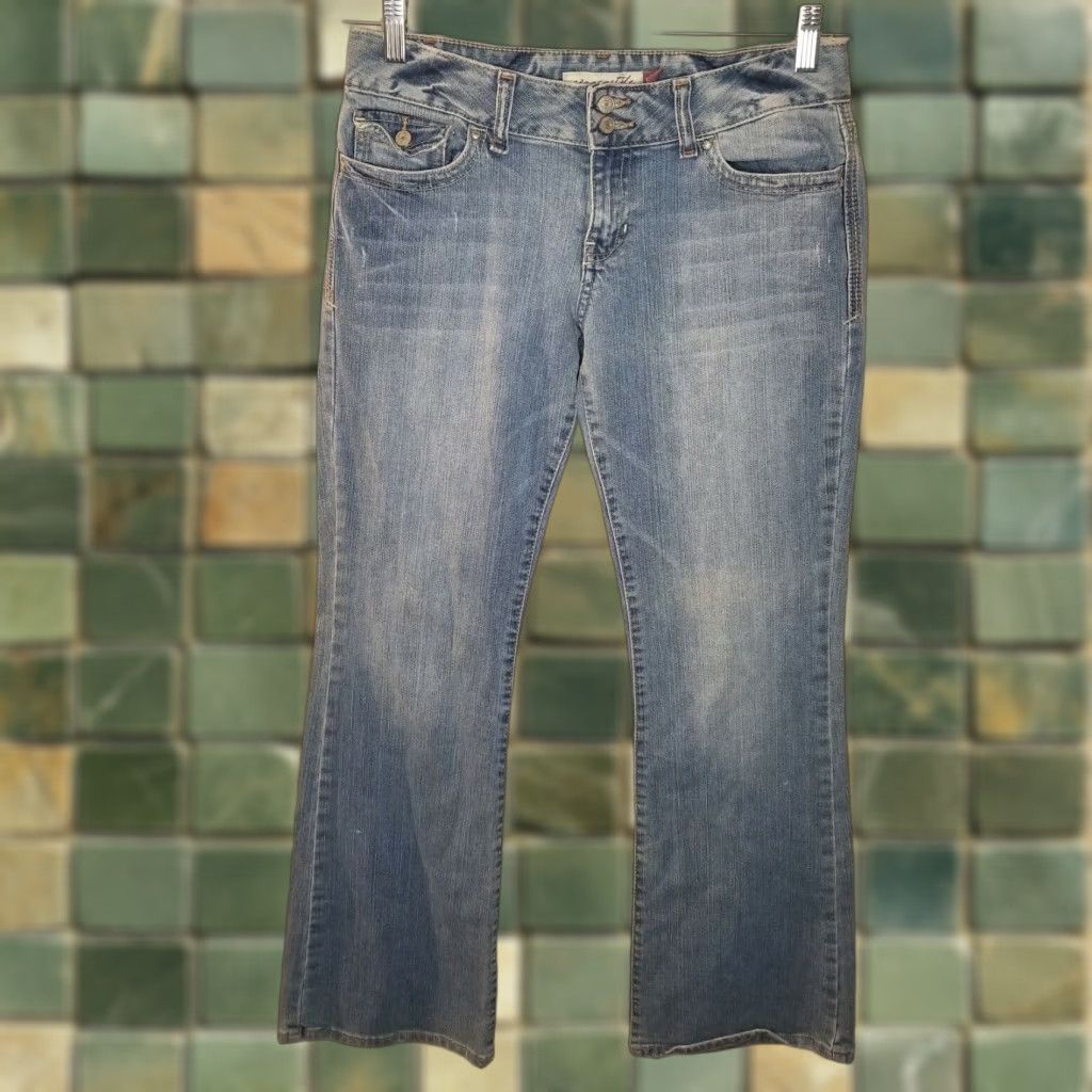 Vintage VINTAGE Aeropostale Kailey Jeans Skinny Flare Women Adult Size 7 32" Waist 30" Inseam Blue Womens Size 28" / US 6 / IT 42 - 1 Thumbnail