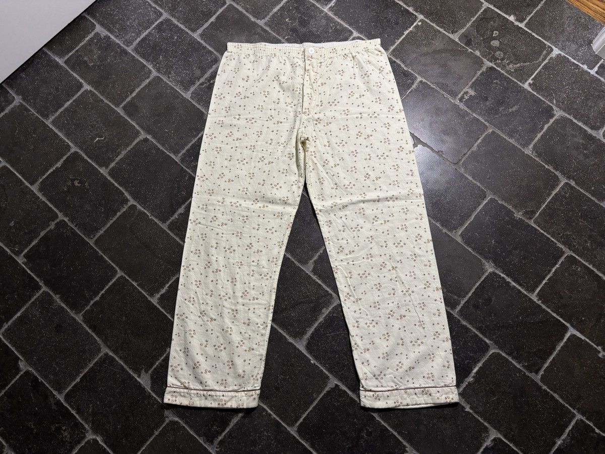 Vintage Vintage Pajama Set 70s 80s Two Piece Suit Sleep Pant Shirt Size US 37 - 17 Thumbnail