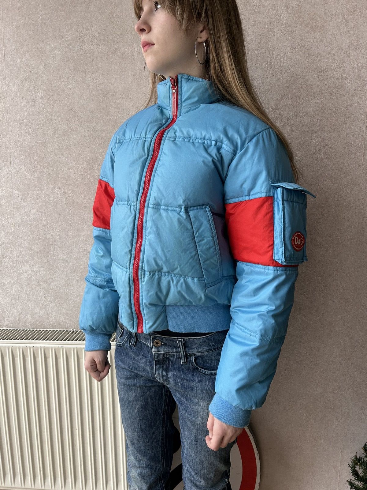 Dolce & Gabbana Vintage Dolce Gabbana Cropped Ski Down Puffer Jacket Size M / US 6-8 / IT 42-44 - 4 Thumbnail