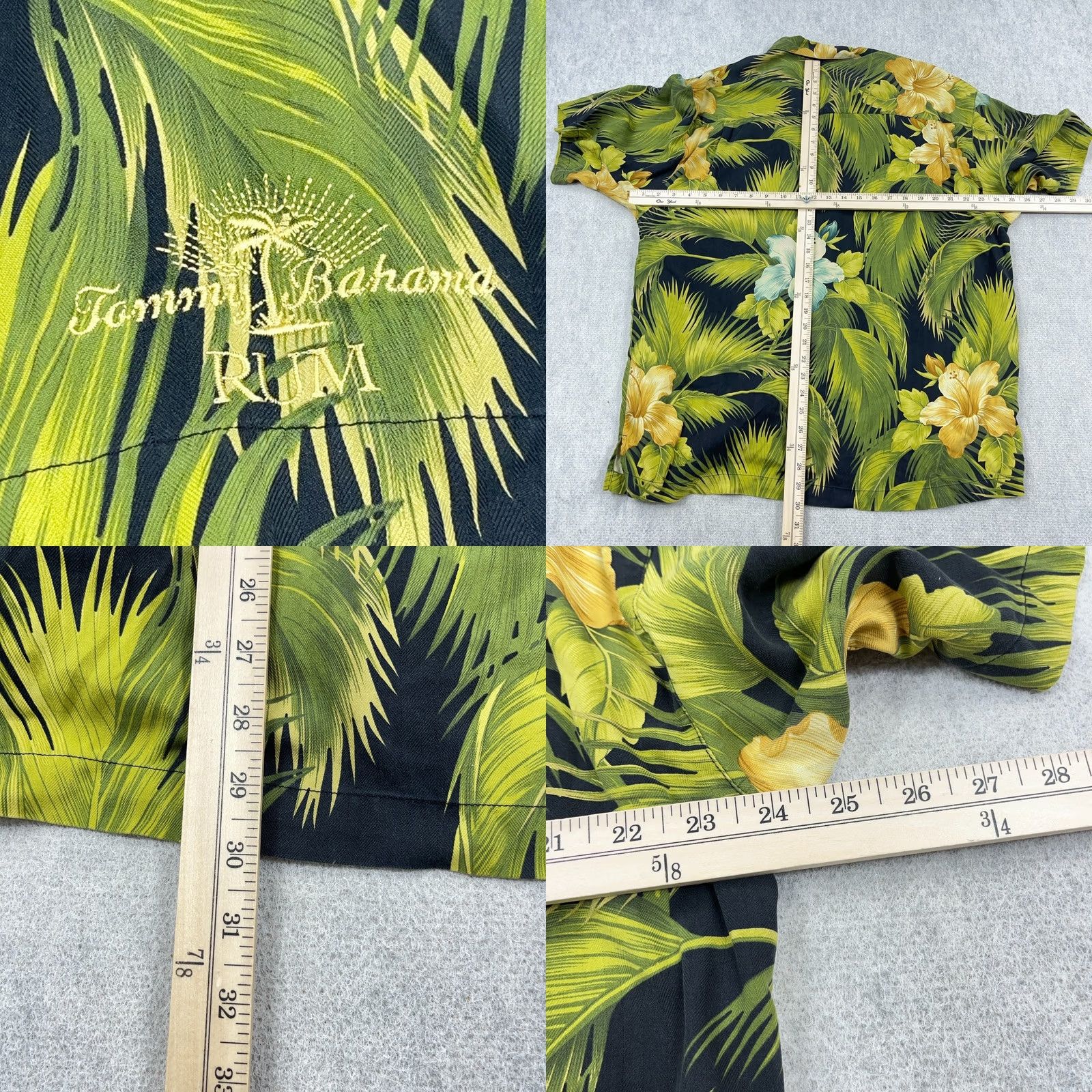 Tommy Bahama Tommy Bahama Shirt XL Green Silk Floral Button Up Camp Beach Hawaiian Men Rum Size US XL / EU 56 / 4 - 8 Thumbnail