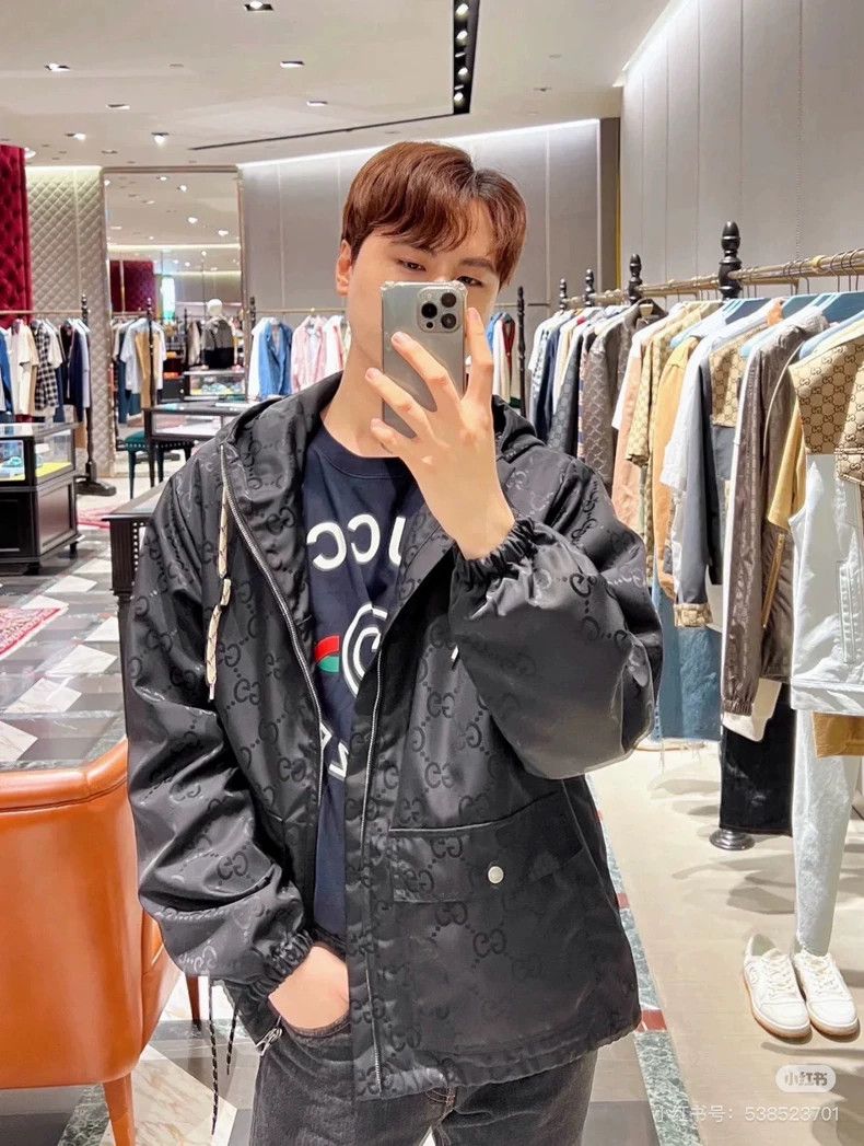Gucci Gucci Popular old flower full logo windbreaker 2502-Nextarr Size US XXL / EU 58 / 5 - 6 Thumbnail
