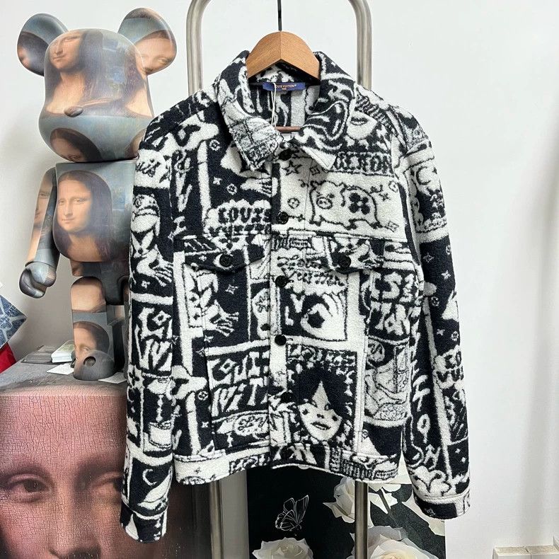 Louis Vuitton Louis Vuitton Wool Comic Jacket 2504-Nextarrow Size US M / EU 48-50 / 2 - 1 Thumbnail