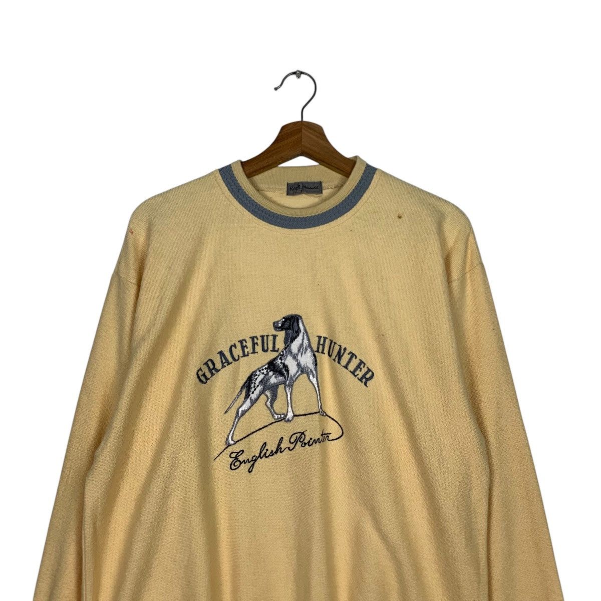 Japanese Brand English Pointer Graceful Hunter Logo Sweatshirt #1946-C85 Size US L / EU 52-54 / 3 - 2 Thumbnail