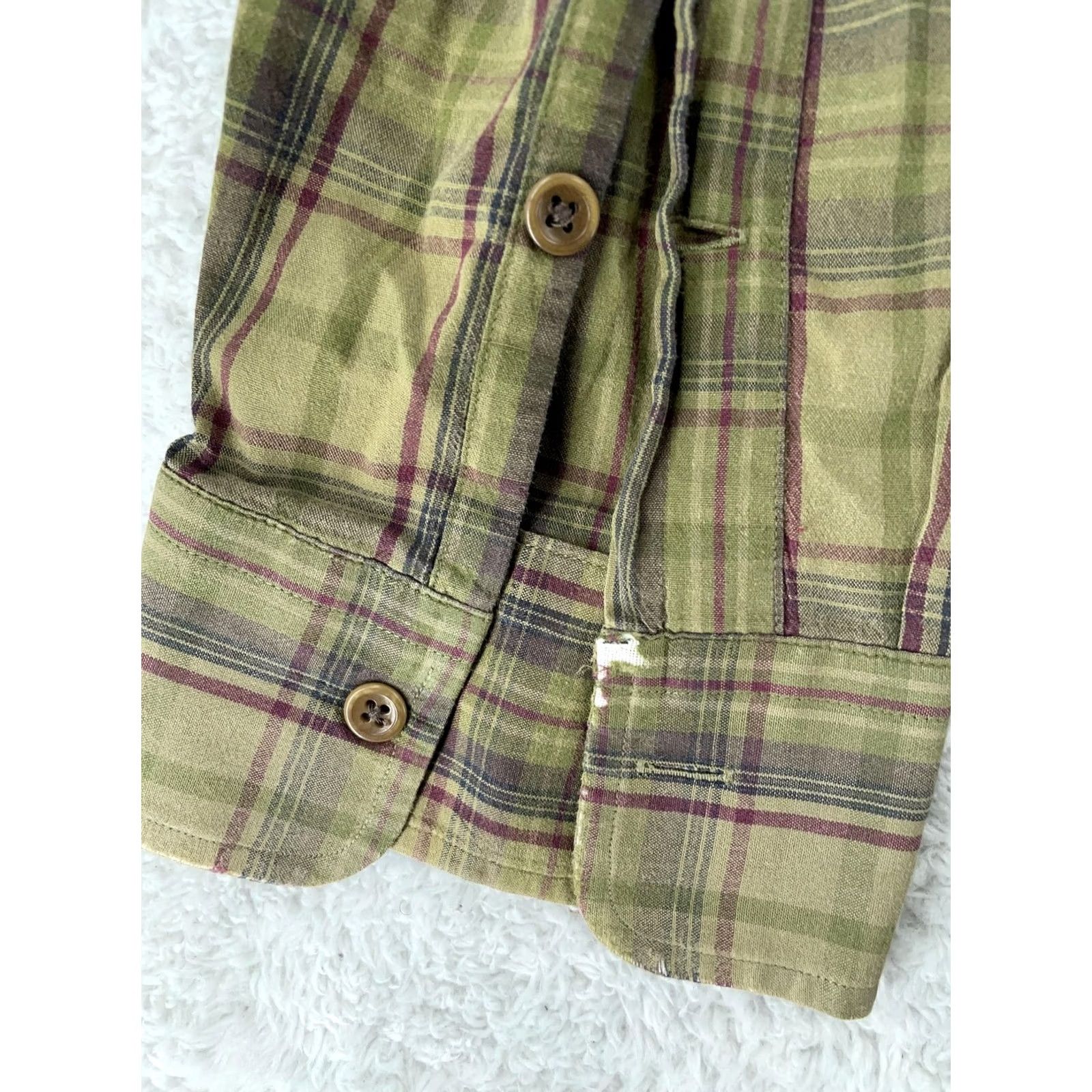 Polo Ralph Lauren Polo Ralph Lauren Shirt Mens XL Green Plaid Estate Custom Fit Collared Button Up Size US XL / EU 56 / 4 - 4 Thumbnail