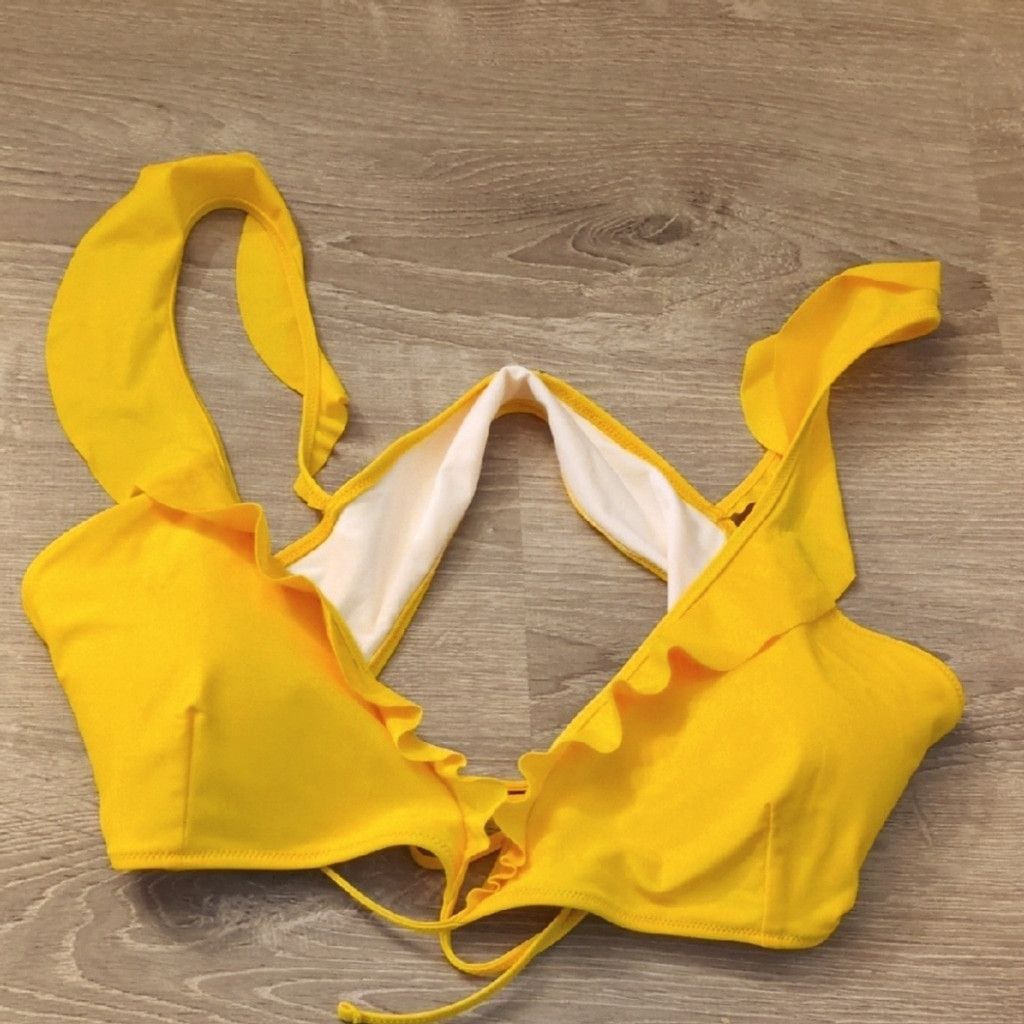 Other Aerie Scoop Ruffled Bikini Top Size XXL Size ONE SIZE - 1 Thumbnail