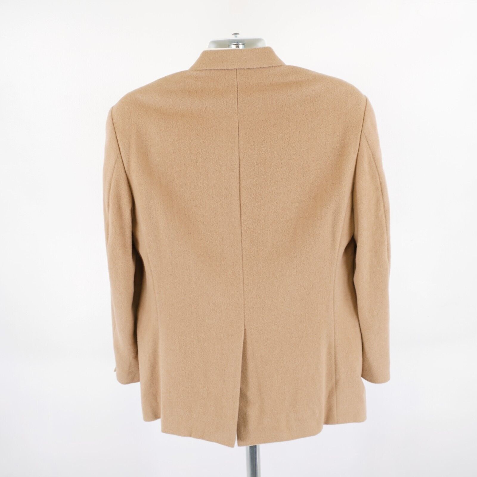Chaps DAMAGED Chaps 100% Camel Hair 2 Leather Button Sport Coat 40 Size 40R - 6 Thumbnail