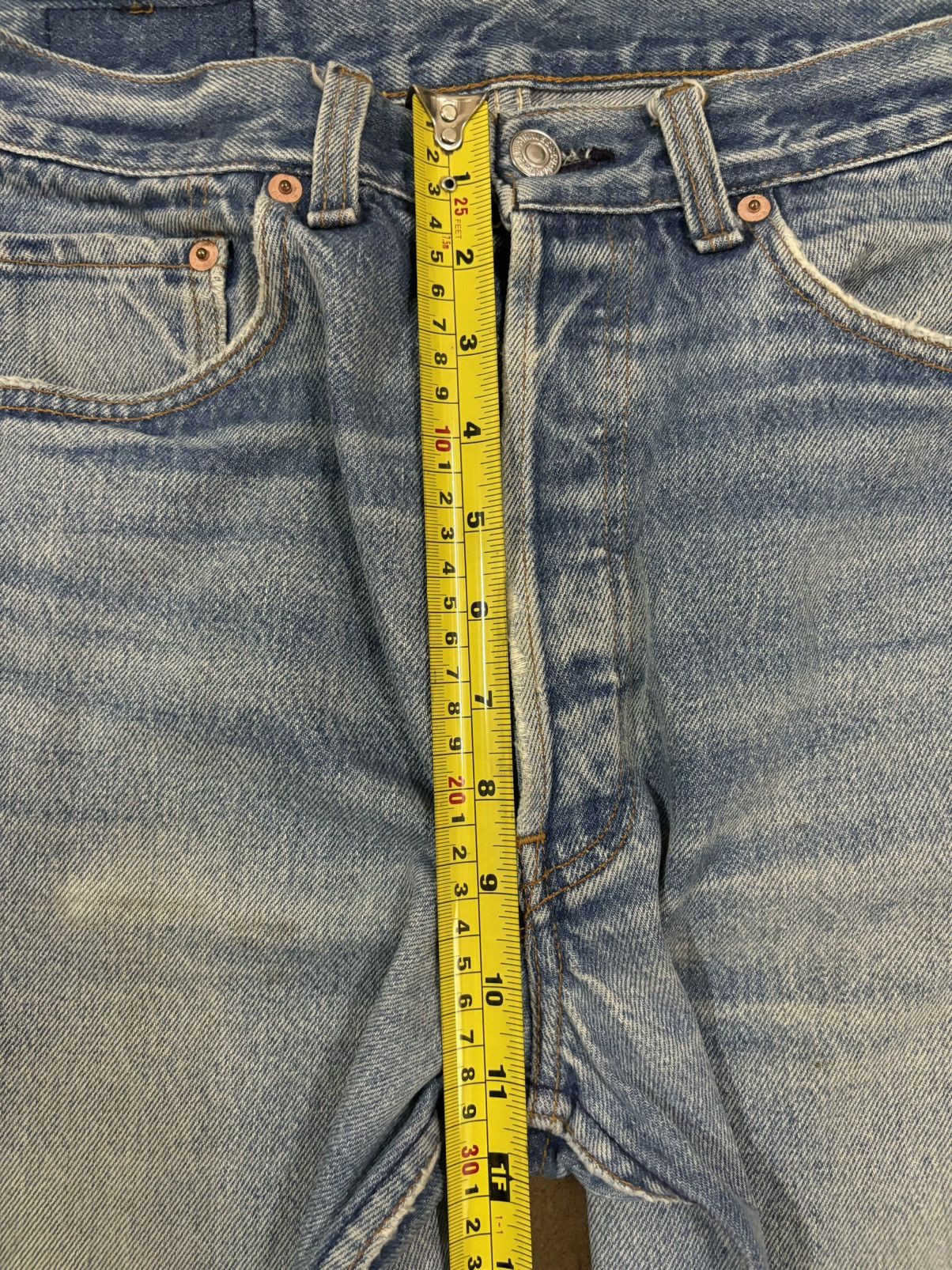 Levi's Vintage 90 Levis 501 Straight Leg Distressed Grunge Jeans Size US 31 - 20 Thumbnail