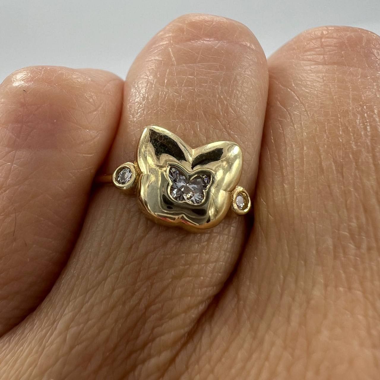 Other New 14K Solid Gold Ring Italy – Butterfly Size 7.16 1.5 Size ONE SIZE - 2 Thumbnail