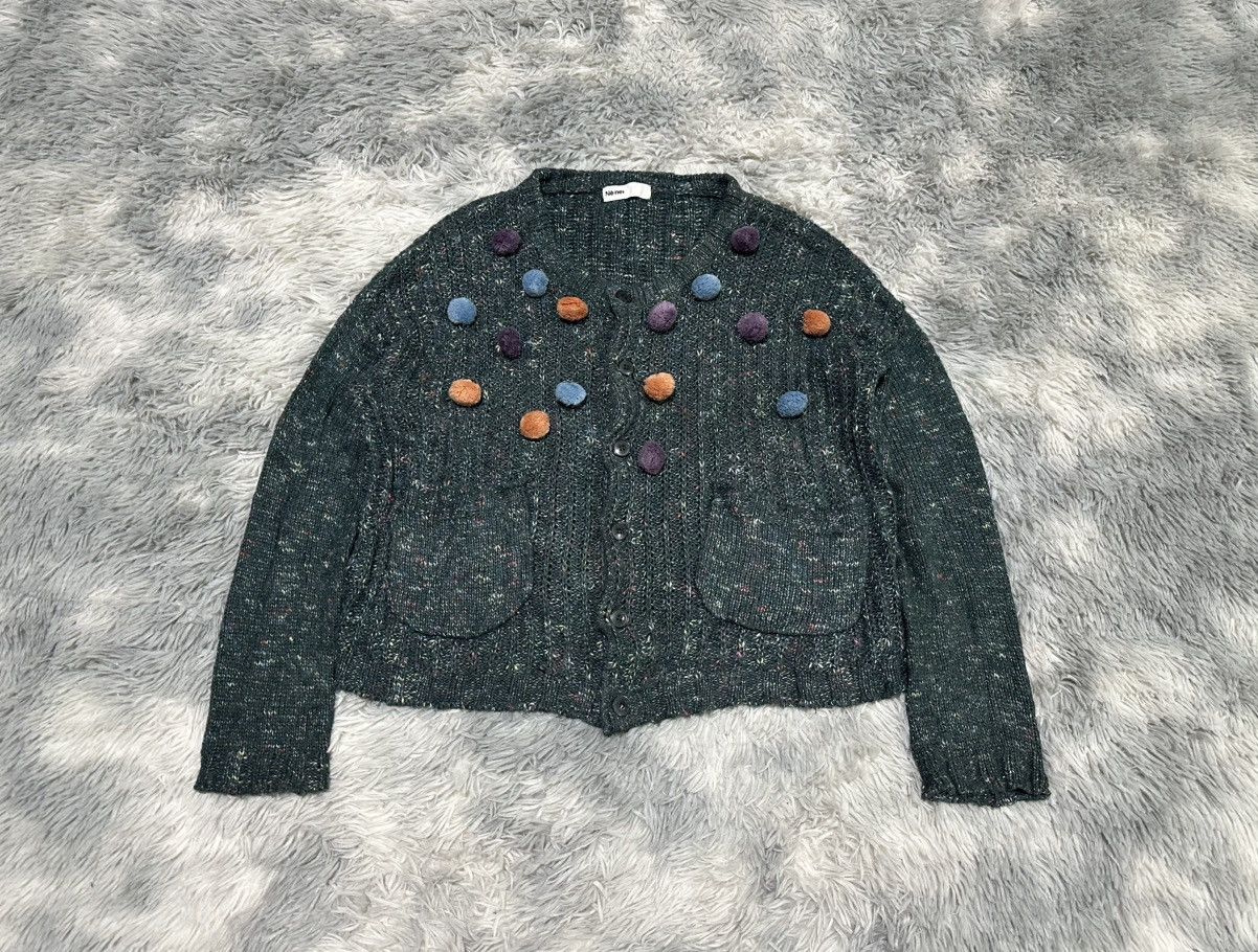 Ne-Net 🔥Y2K Vintage Ne-net Issey Miyake Pom Pom Knit Cardigan Size US L / EU 52-54 / 3 - 2 Thumbnail