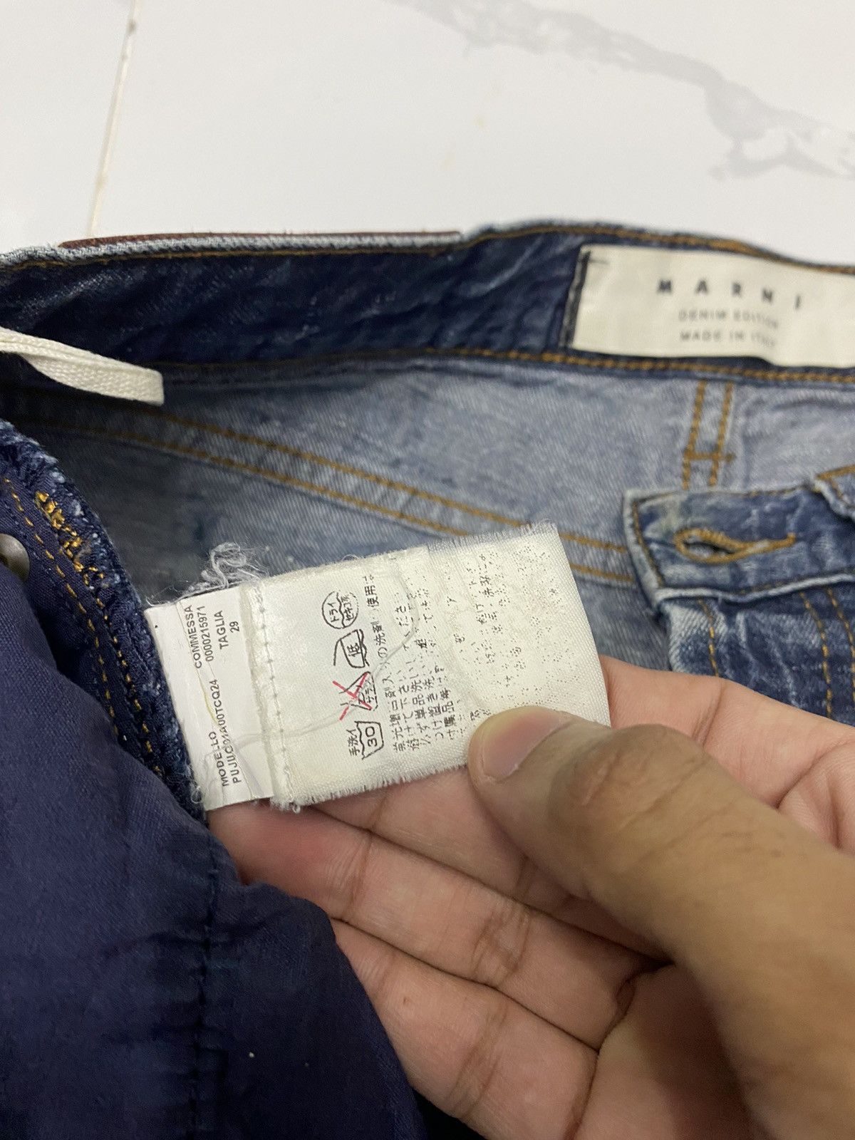 Marni 🔥MARNI DISTRESSED DENIM JEANS CROPPED Size US 30 / EU 46 - 11 Thumbnail