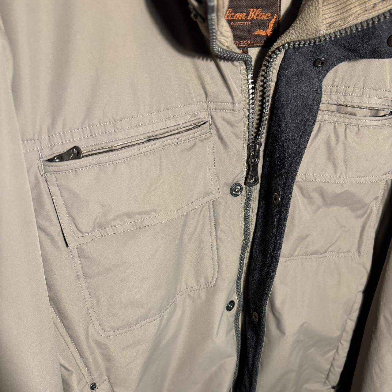 American Eagle Outfitters Early 2000s Falcon Blue Outerwear Khaki Sweater Shell Jacket Size US M / EU 48-50 / 2 - 3 Thumbnail