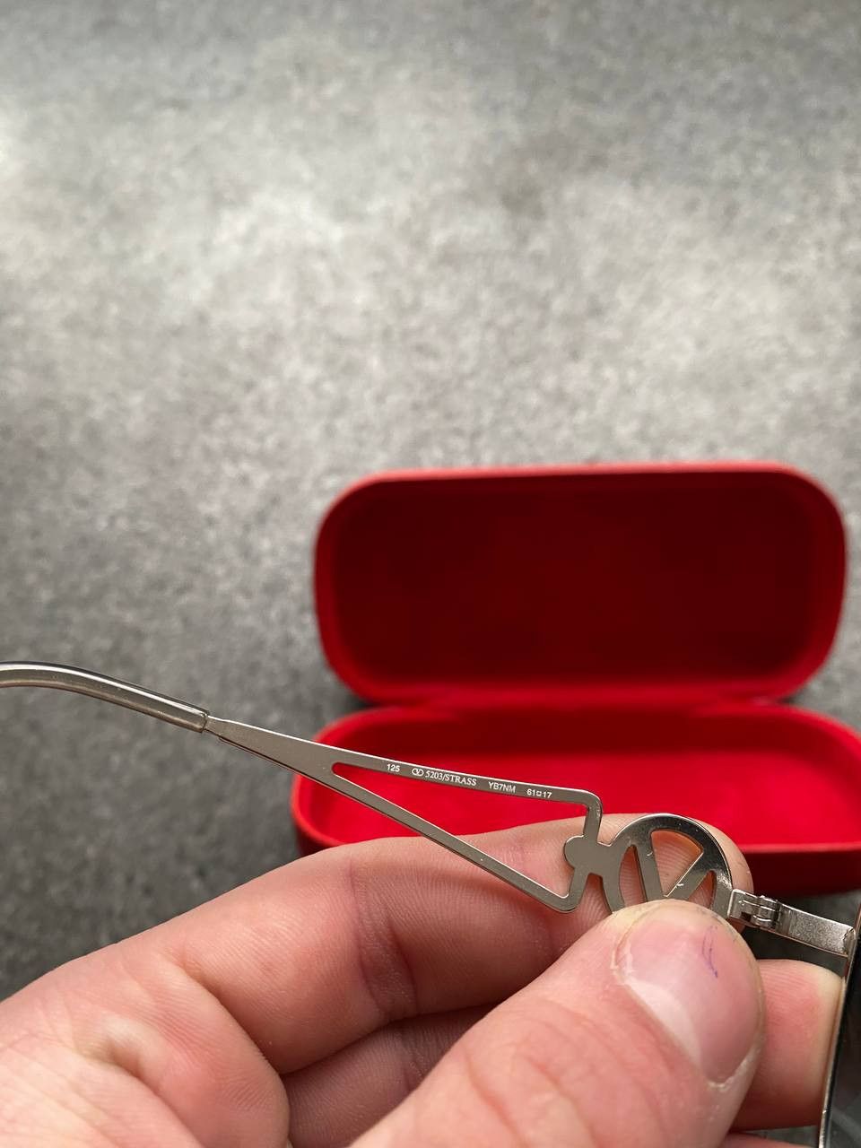 Valentino × Vintage Valentino '90s Crystal Signature Rectangular Glasses OPTI Size ONE SIZE - 8 Thumbnail