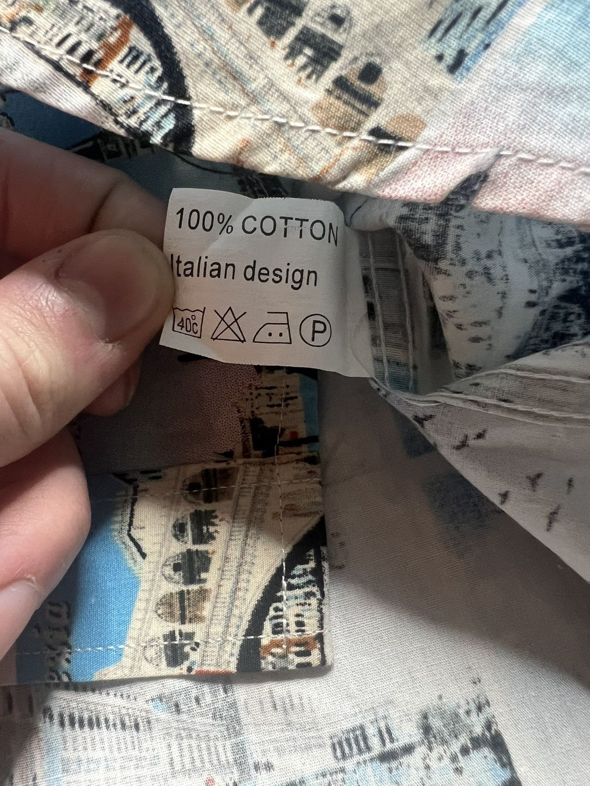 Vintage Ciao Venezia Palm Springs all over print button us Size US XL / EU 56 / 4 - 7 Thumbnail