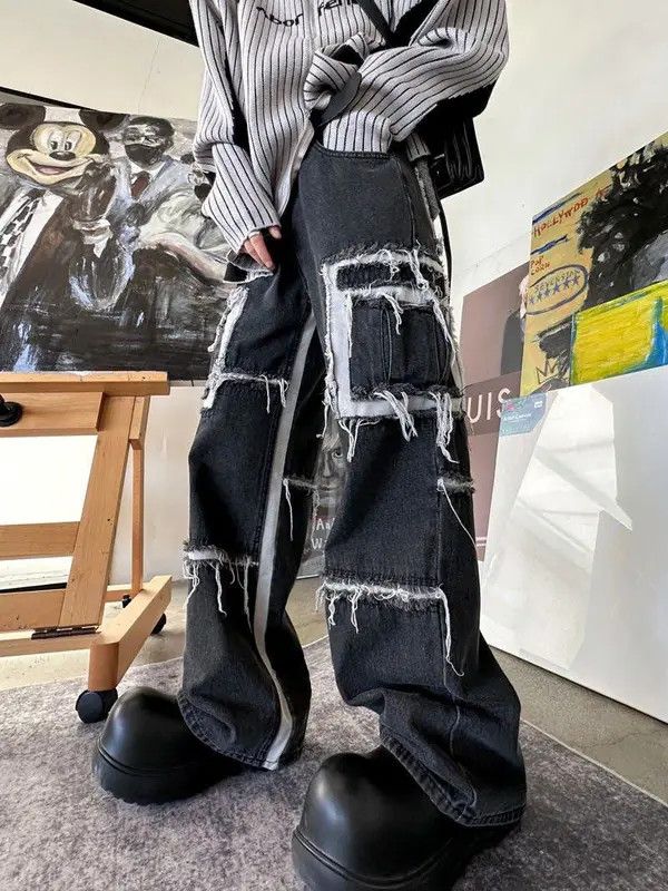VIBE Opium Distressed Black Denim Jeans Size US 32 / EU 48 - 8 Thumbnail