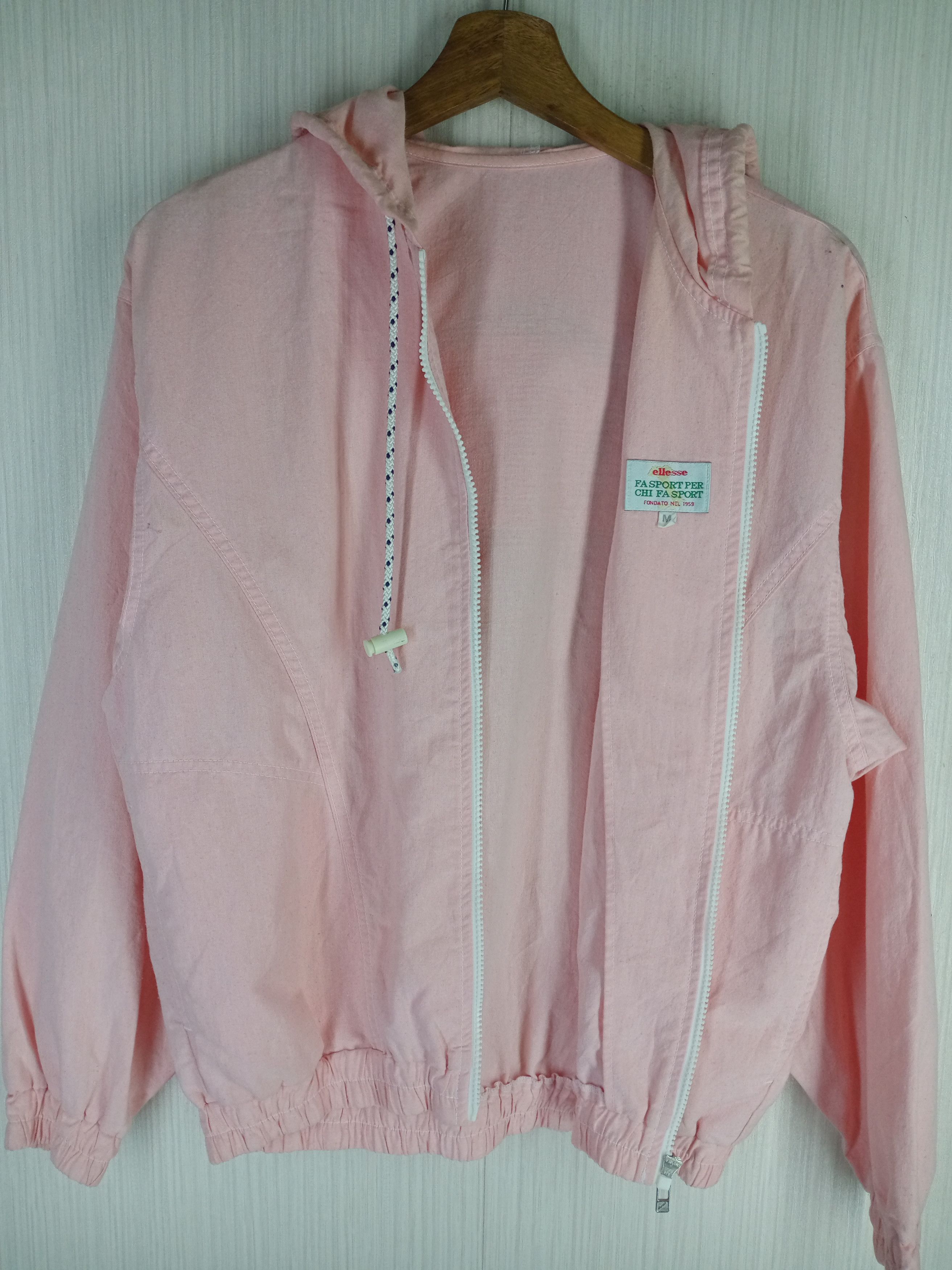 Ellesse Vintage 90s Ellesse Perugia Italia Big Logo Hoodie Jacket Size US M / EU 48-50 / 2 - 2 Thumbnail
