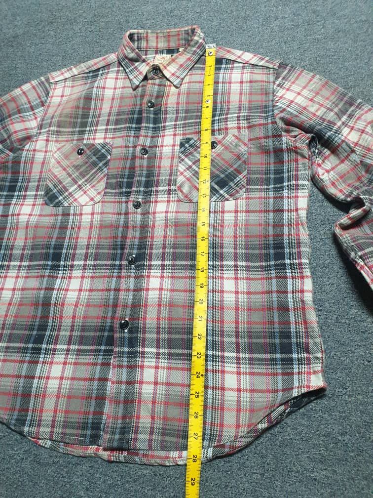 Sugar Cane 💥Sugarcane checkered Japanese brand chambray shirt Size US L / EU 52-54 / 3 - 7 Thumbnail