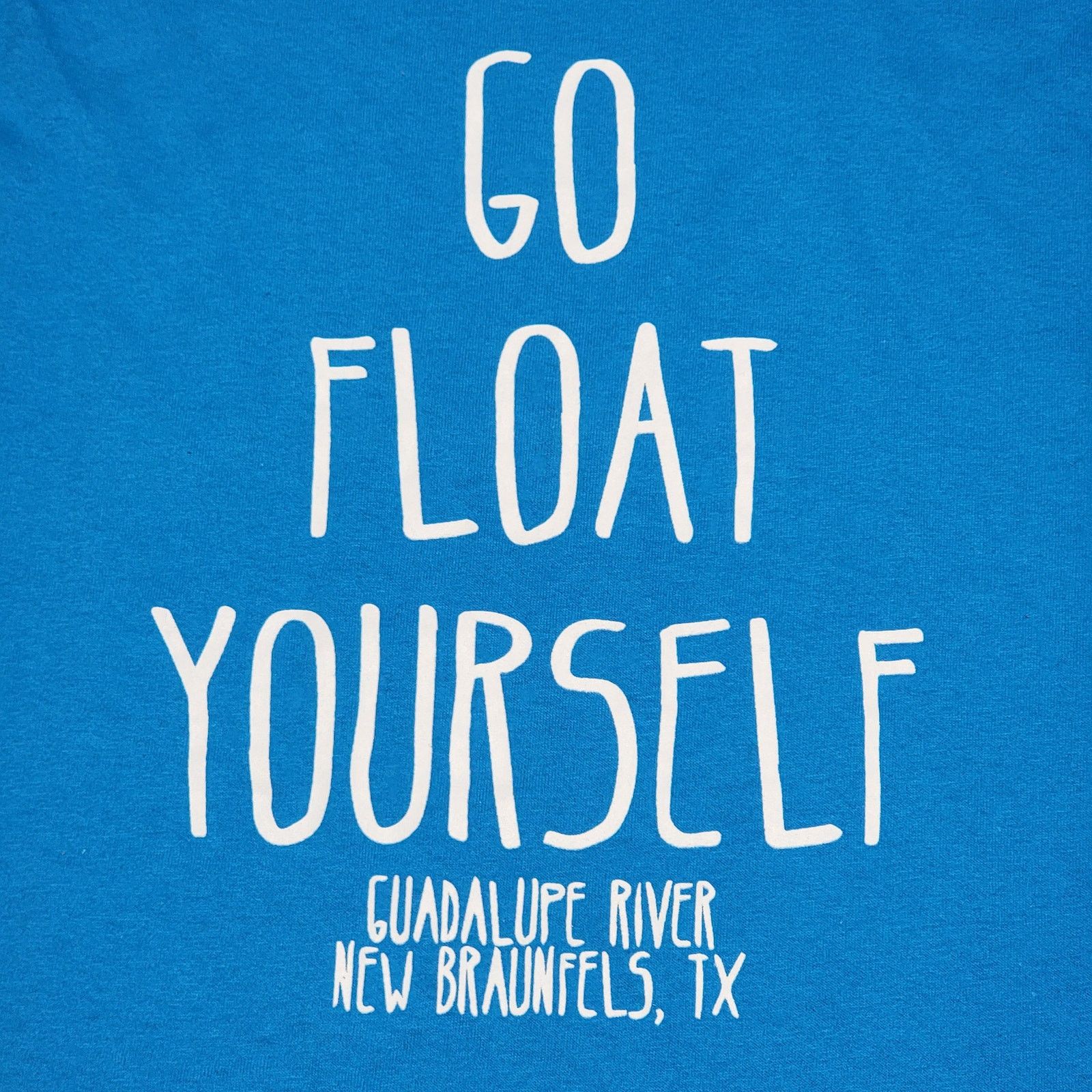 Gildan Guadalupe River Blue Tank Top "Go Float Yourself" - Size XL Size US XL / EU 56 / 4 - 2 Thumbnail