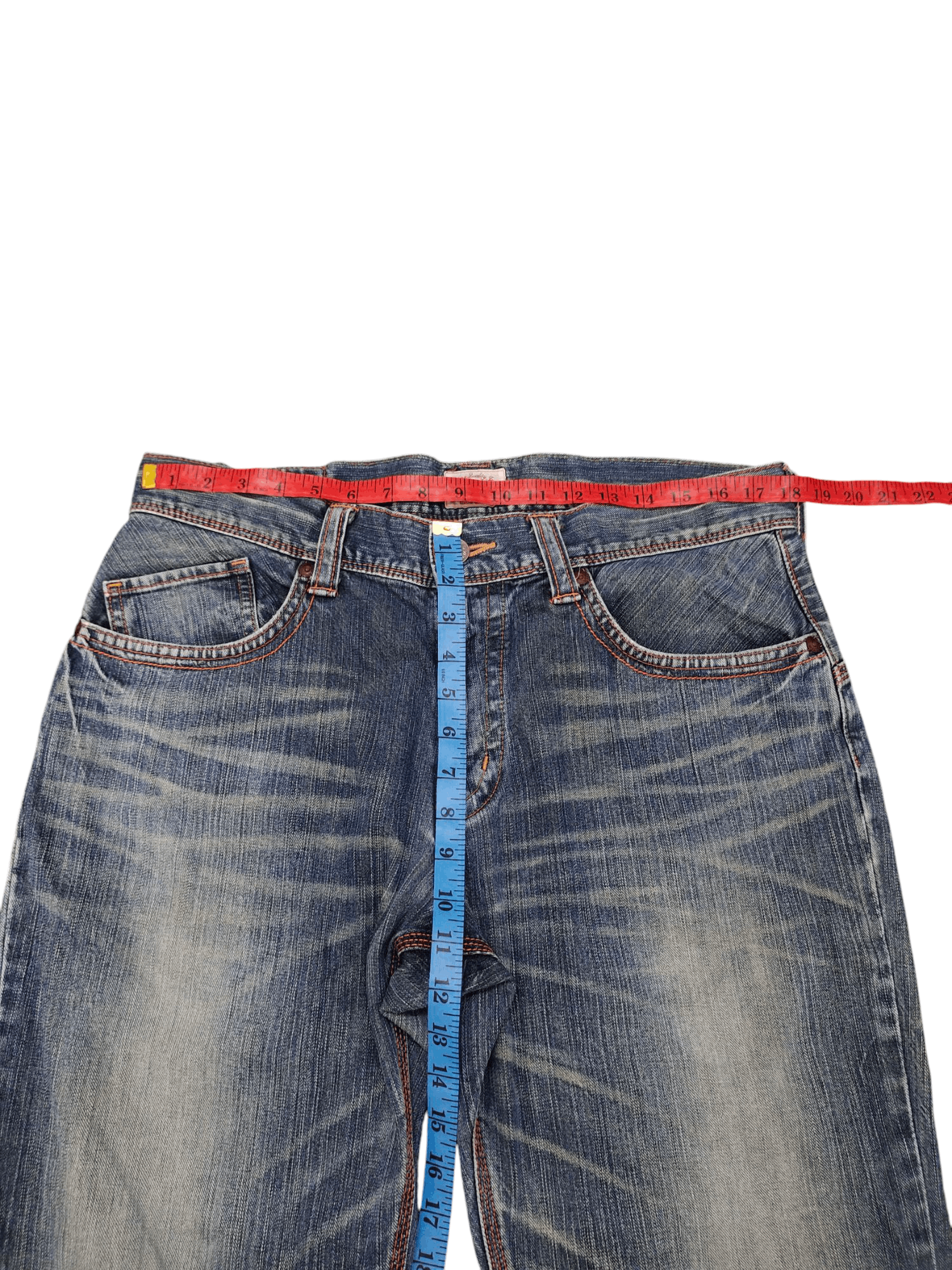 Kapital Vintage Edwin Buckle Back Distress Faded Clawmark Denim Jean Size US 36 / EU 52 - 16 Thumbnail