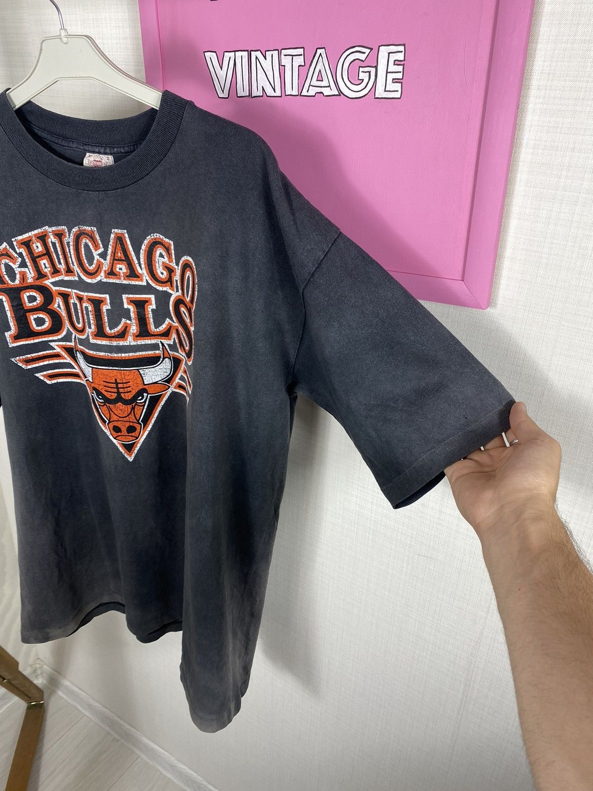 NBA × Vintage Chicago Bulls USA Vintage T Shirt Size US XL / EU 56 / 4 - 6 Thumbnail