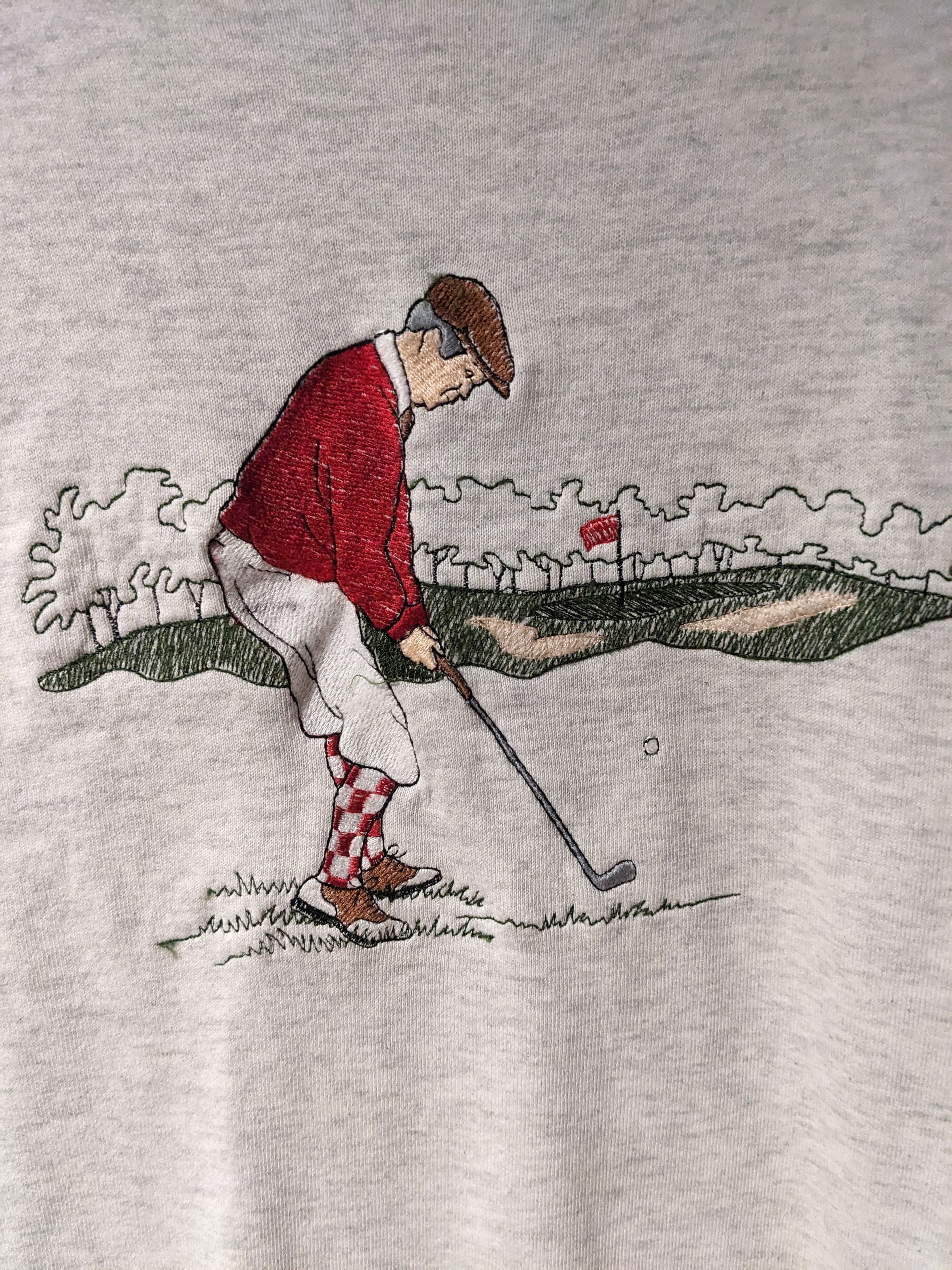 Nutmeg × Vintage Vintage 90s Golf Swing American Sports Club Sweatshirt Size US M / EU 48-50 / 2 - 2 Thumbnail