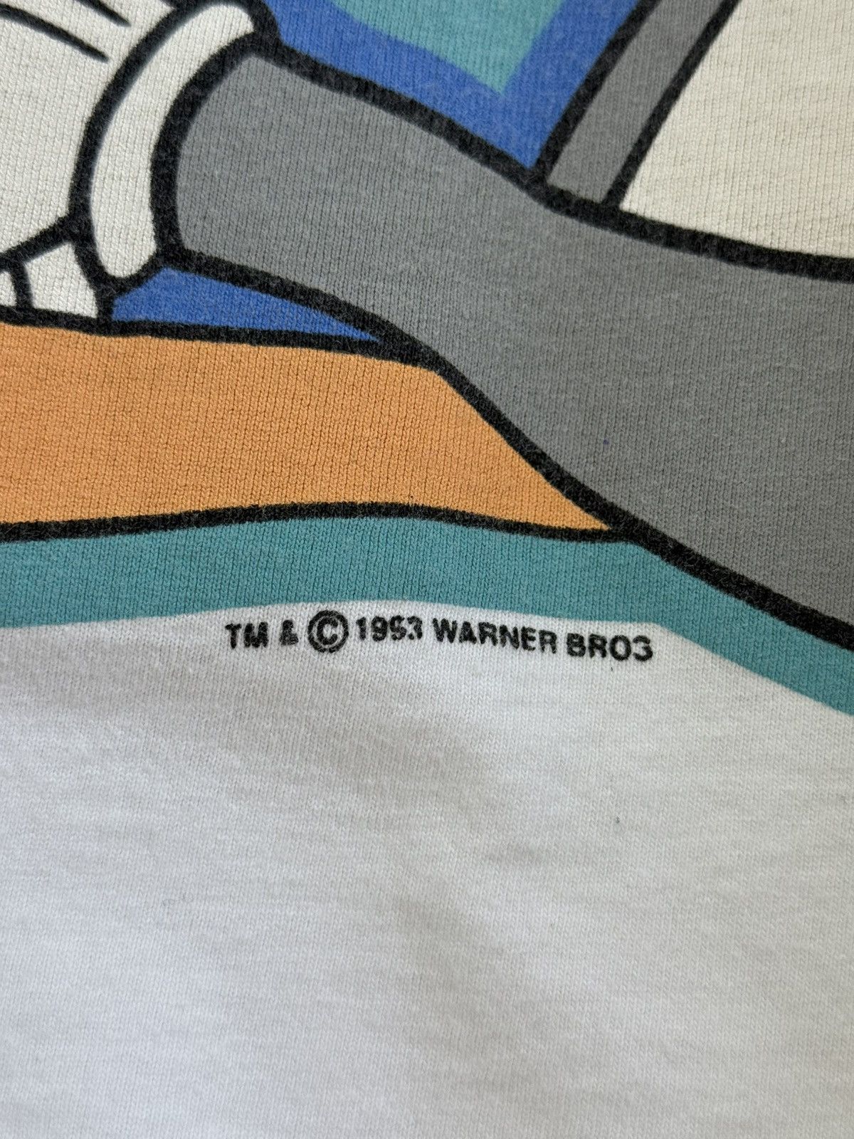 Warner Bros Vintage 1993 Bugs Bunny Looney Tunes T-Shirt Size US XL / EU 56 / 4 - 5 Thumbnail