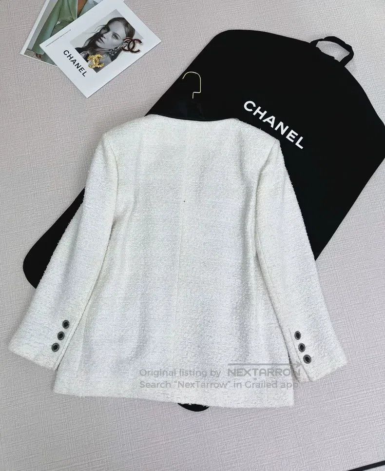 Chanel Chanel Pocket woven silk lapel jacket Size XS / US 0-2 / IT 36-38 - 2 Thumbnail