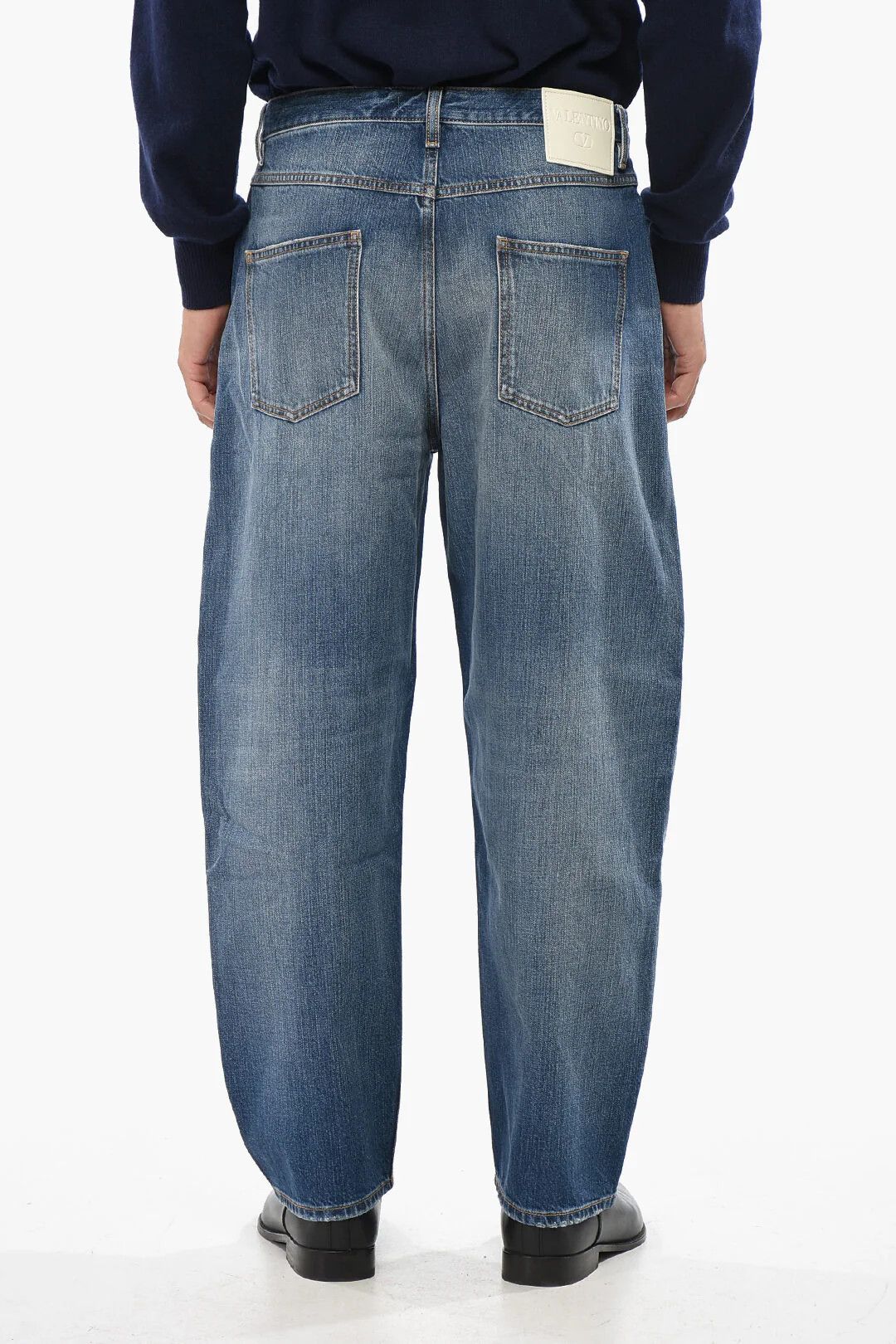 Valentino og1mm0426 Mom Fit Jeans in Blue Size US 30 / EU 46 - 2 Thumbnail