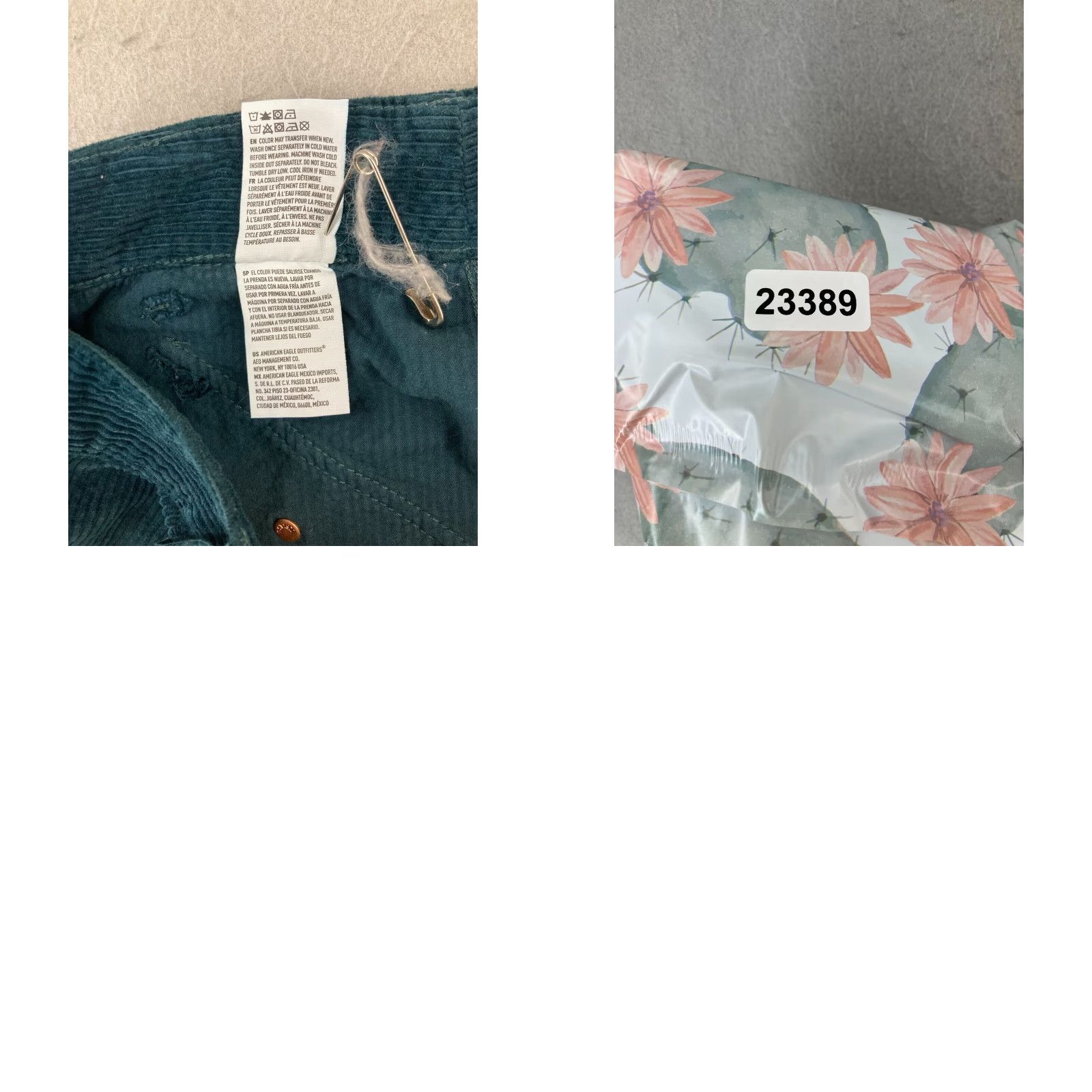 American Eagle Outfitters American Eagle Skirt Womens Corduroy 10L Blue Button Up Size 32" / US 10 / IT 46 - 8 Thumbnail