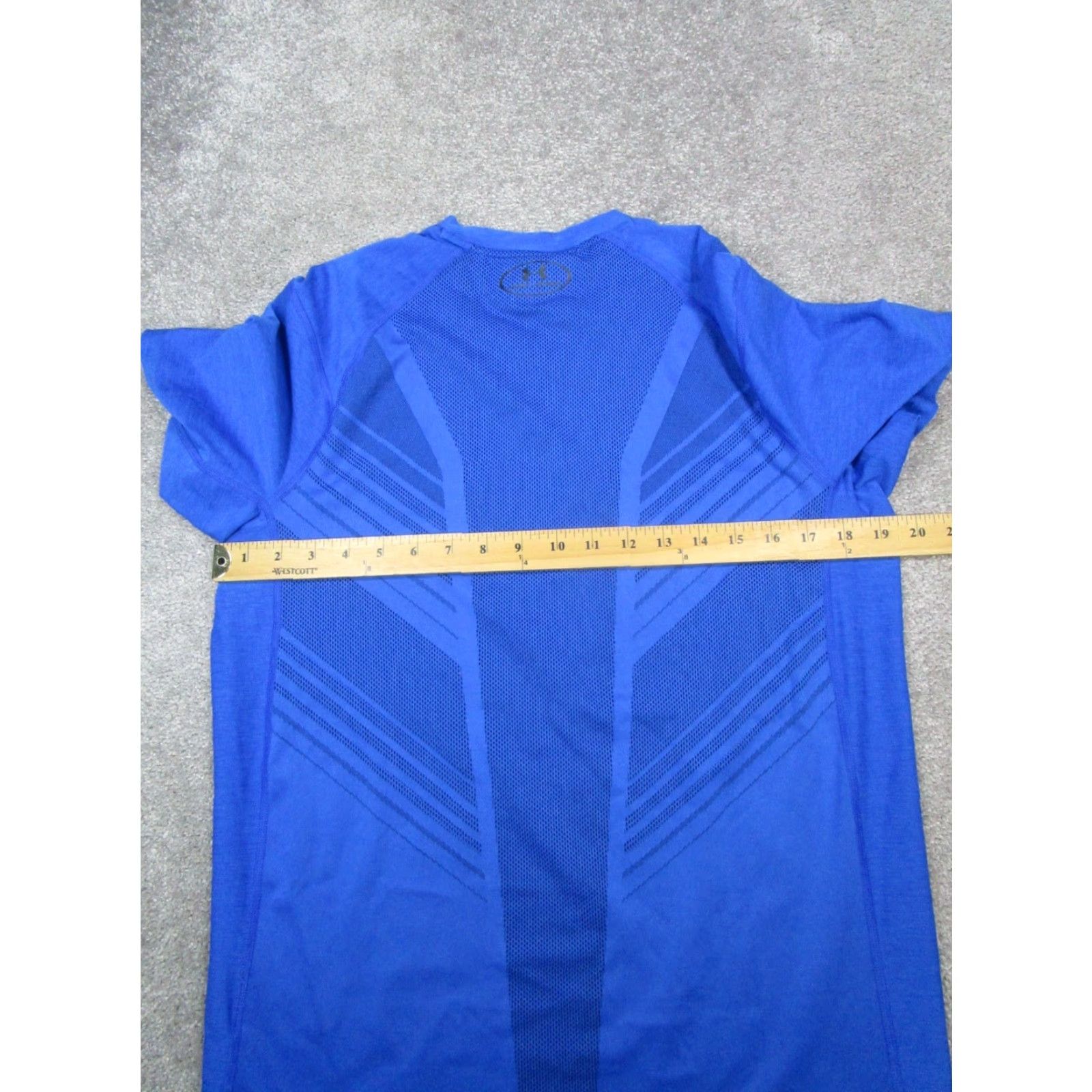 Under Armour Under Armour Shirt Mens Medium Blue HeatGear Running Pullover Size US M / EU 48-50 / 2 - 5 Thumbnail