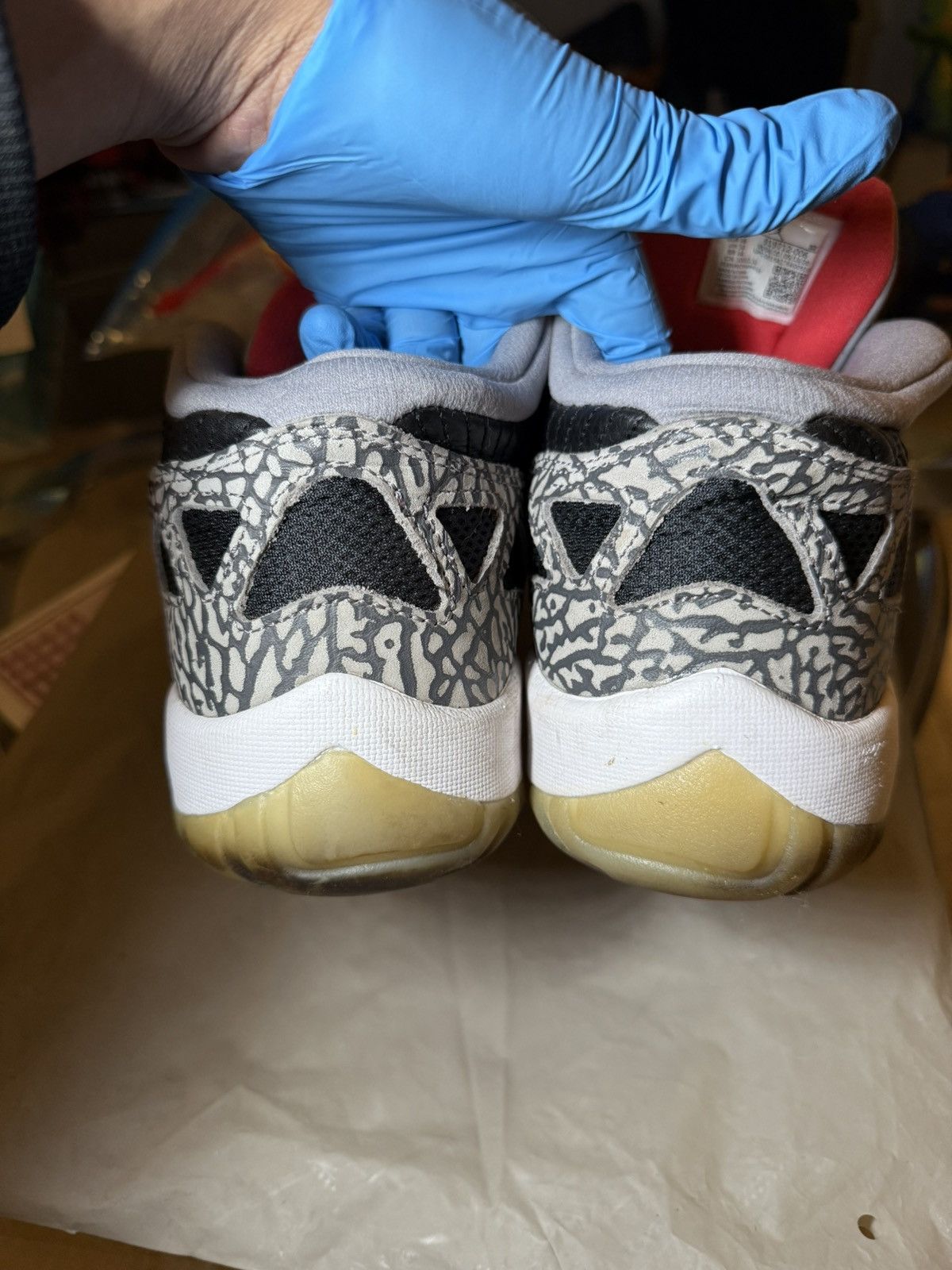 Jordan Brand × Nike Black Cement Jordan 11 Size US 12 / EU 45 - 6 Thumbnail