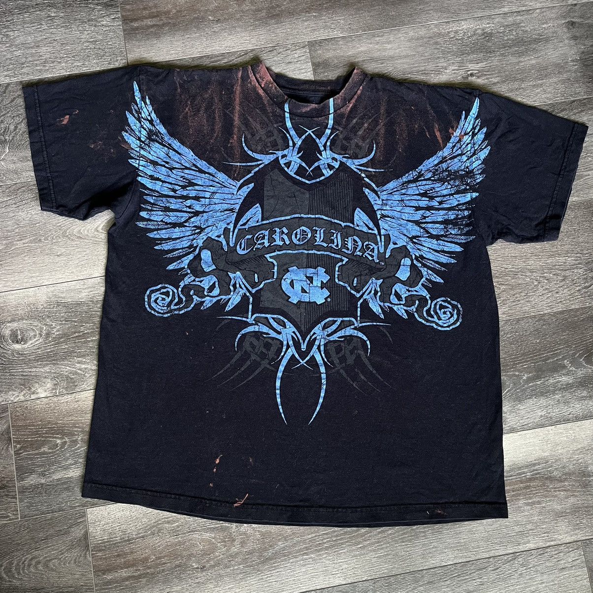 Affliction Vintage 2000s UNC Carolina Affliction Style Graphic Tee Y2K Size US L / EU 52-54 / 3 - 1 Thumbnail