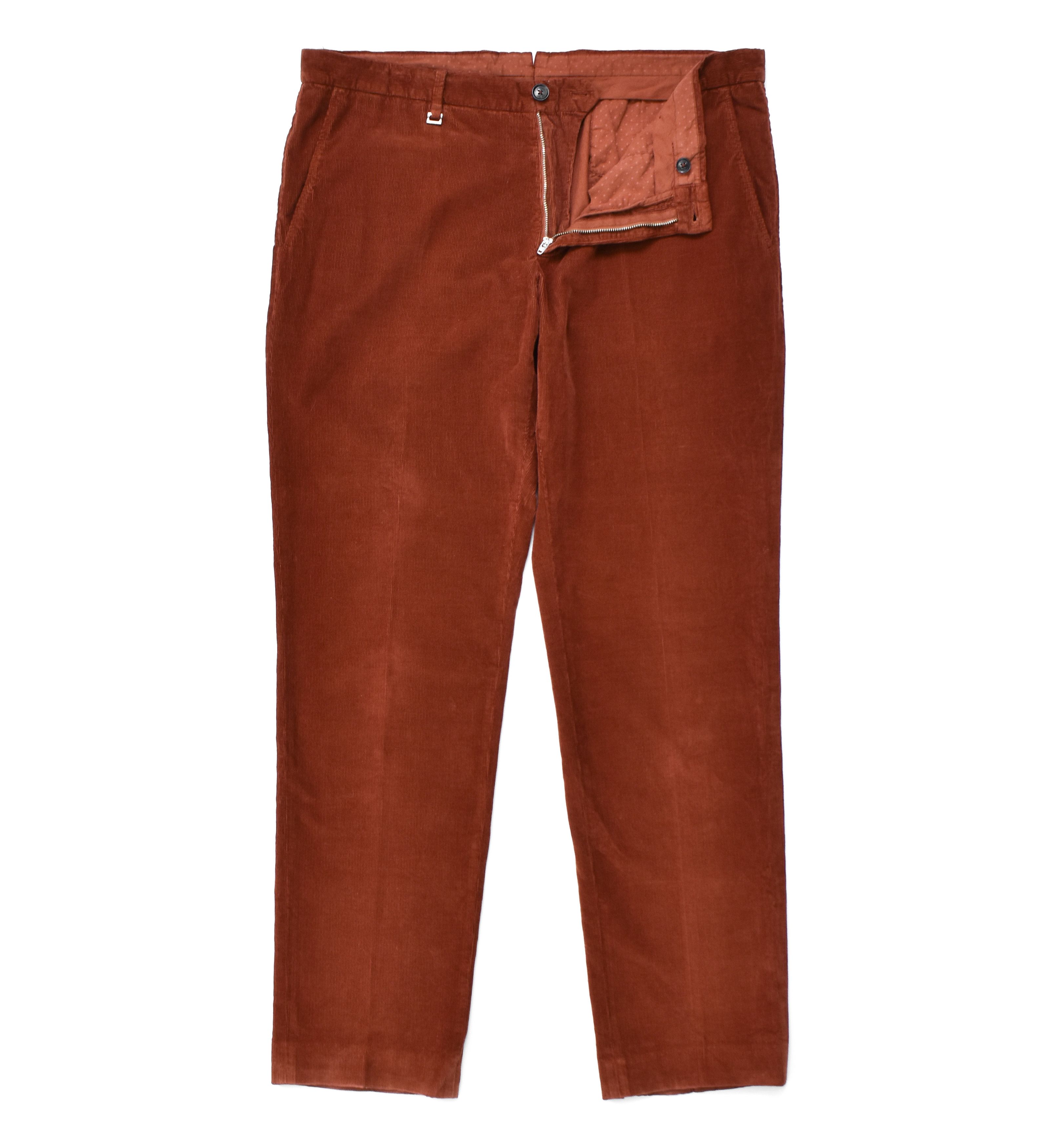 Ermenegildo Zegna ERMENEGILDO ZEGNA Slim Fit Corduroy Pants Cotton Size US 38 / EU 54 - 2 Thumbnail