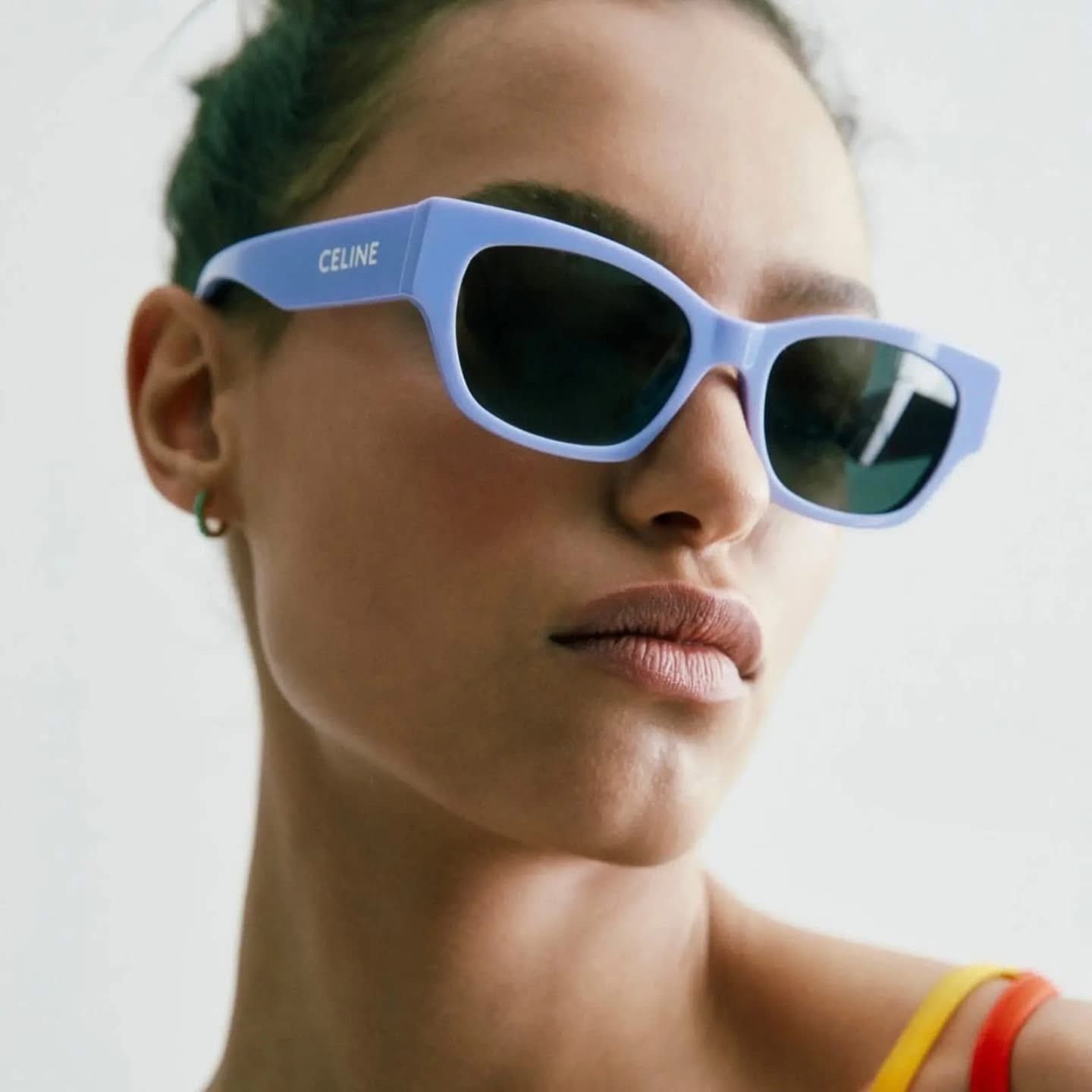 NEW!!! CELINE Sunglasses CL40197U 78A Authentic Celine MONOCHROMS CL40197U 39A Cat Eye Yellow Grey Lens  main image 3
