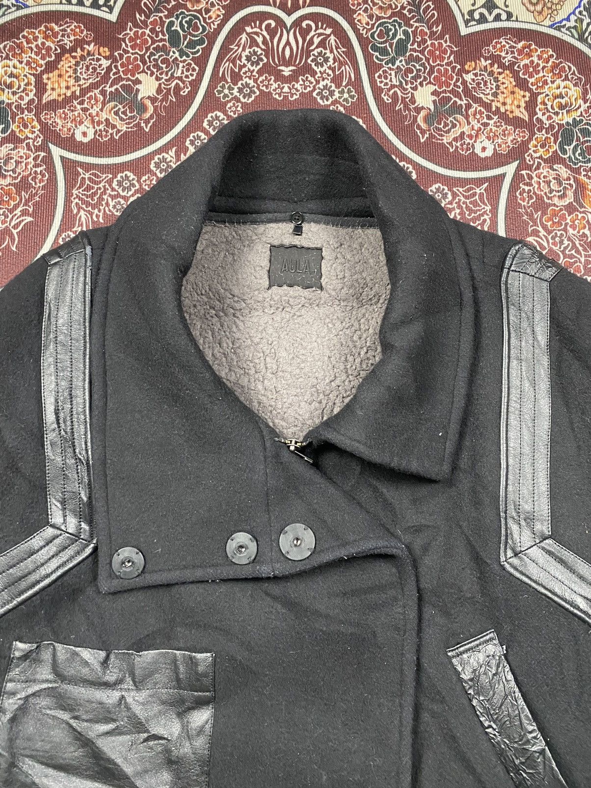 Japanese Brand Vintage Aula Crot Top Perfecto Wool Jacket Size US S / EU 44-46 / 1 - 9 Thumbnail