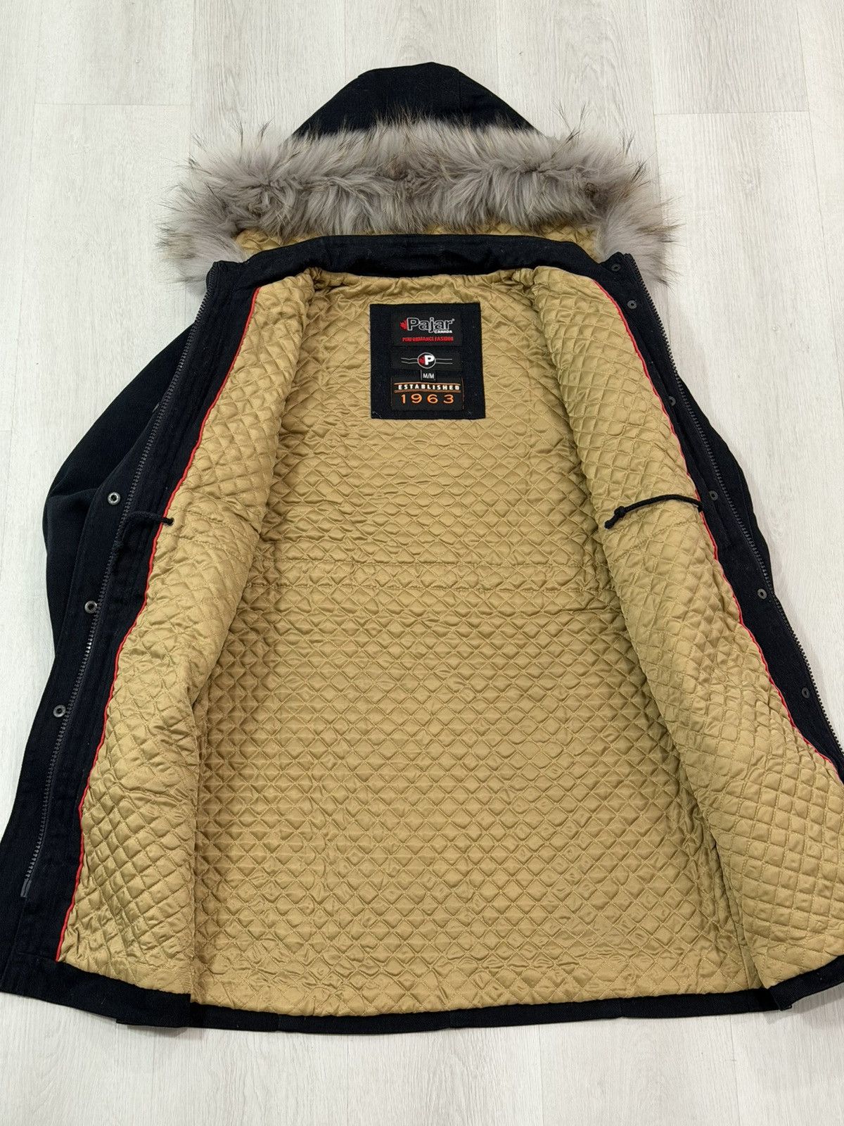 Pajar PAJAR Canada Faux Fur-Trim Hooded Quilted Lined Jacket Coat Size M / US 6-8 / IT 42-44 - 5 Thumbnail