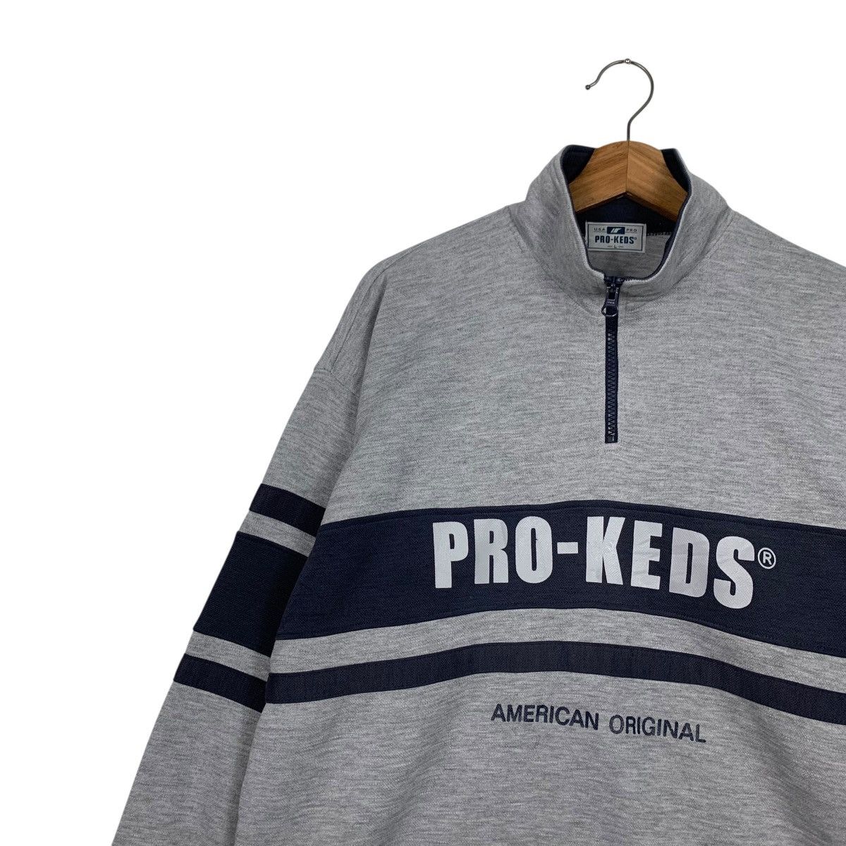 Pro-Keds 90’s PRO-KEDS Big Logo Half Zip Sweater Jumper #3579-C164 Size US L / EU 52-54 / 3 - 3 Thumbnail