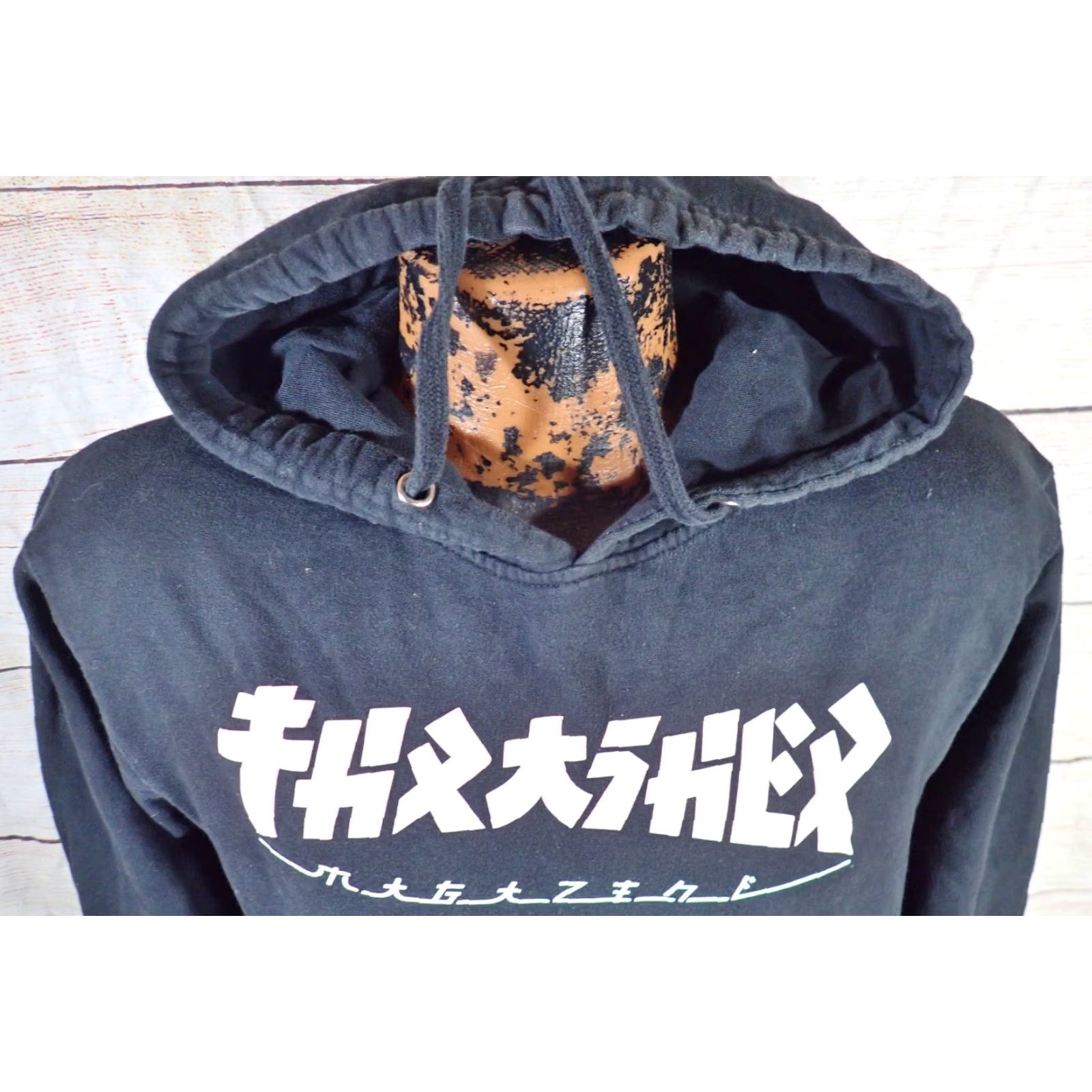 Thrasher VINTAGE Thrasher Black Hoodie Thrasher Skater Magazine Godzilla Pink Logo Sweatshirt Women S Pullover Hooded Kangaroo Pocket Size S / US 4 / IT 40 - 2 Thumbnail