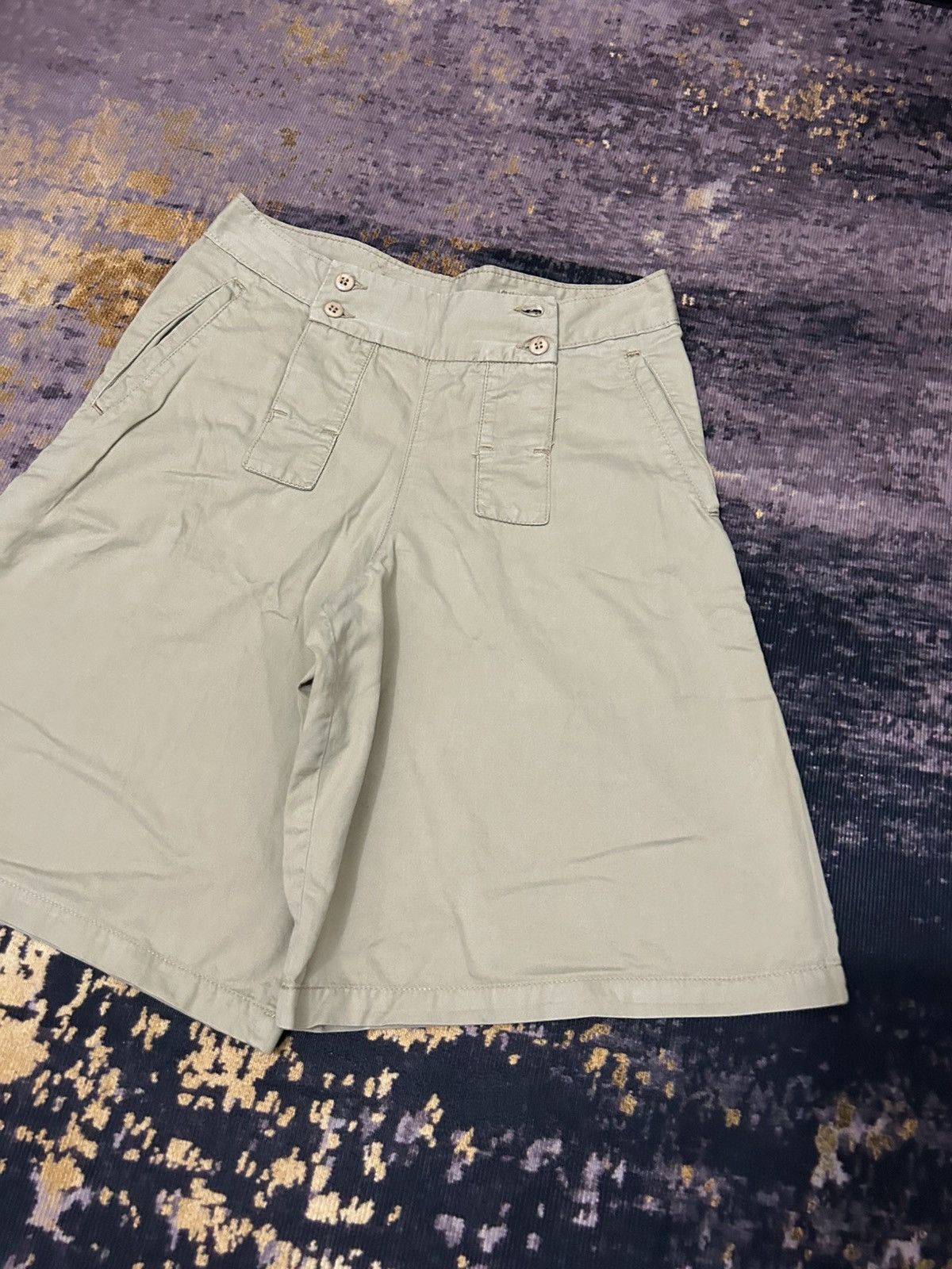 Zucca zucca travail open button front rise shortpans Size US 29 - 3 Thumbnail