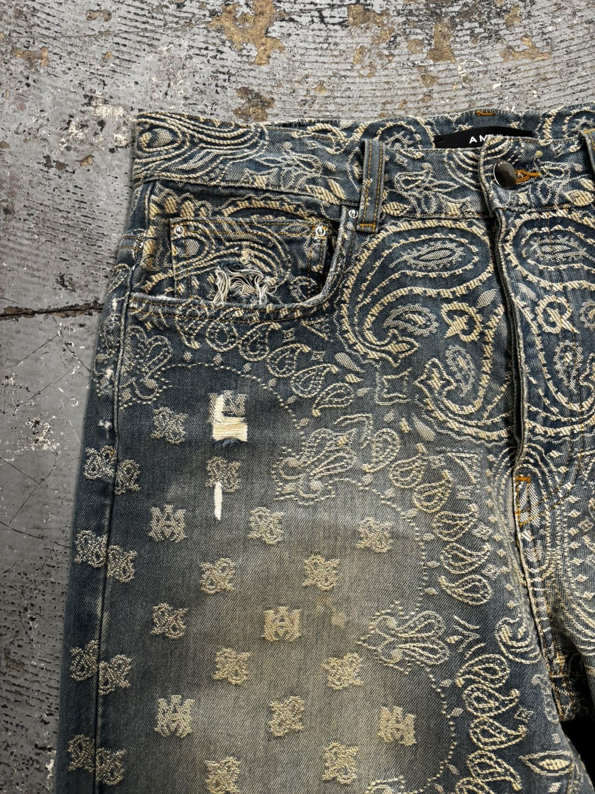 Amiri Amiri Denim Trousers Size US 31 - 3 Thumbnail