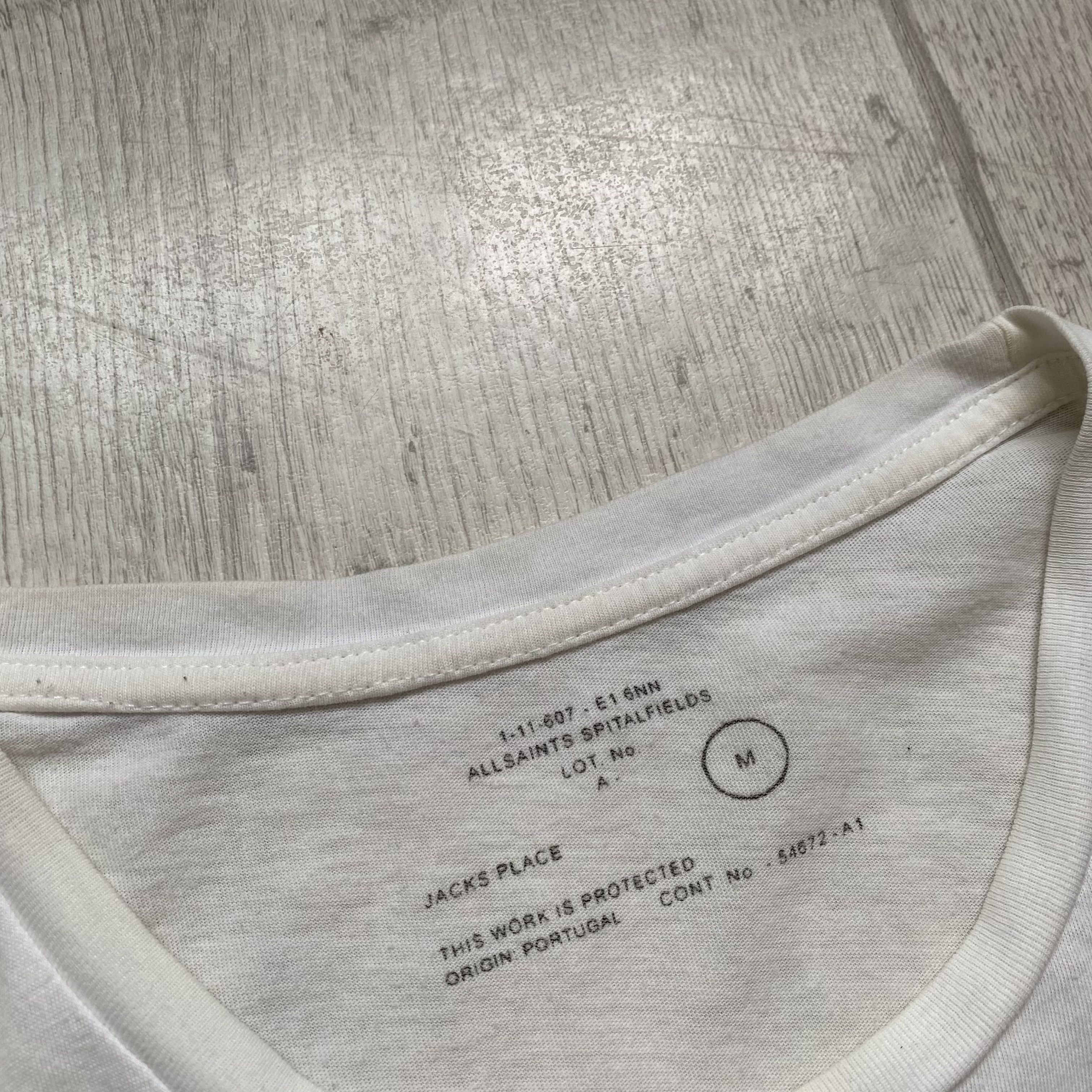 Allsaints 🚀 Allsaint Skull Logo Tee Nasa Huston light t-shirt Size US M / EU 48-50 / 2 - 4 Thumbnail