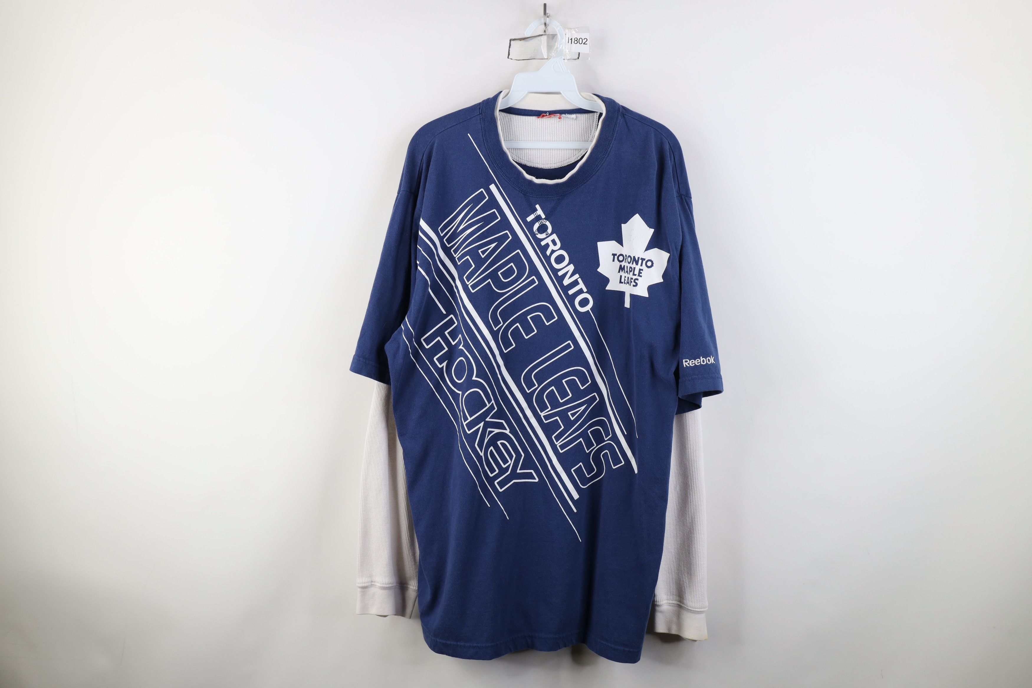 Reebok Vintage Reebok Knit Toronto Maple Leafs Long Sleeve T-Shirt Size US XL / EU 56 / 4 - 1 Thumbnail