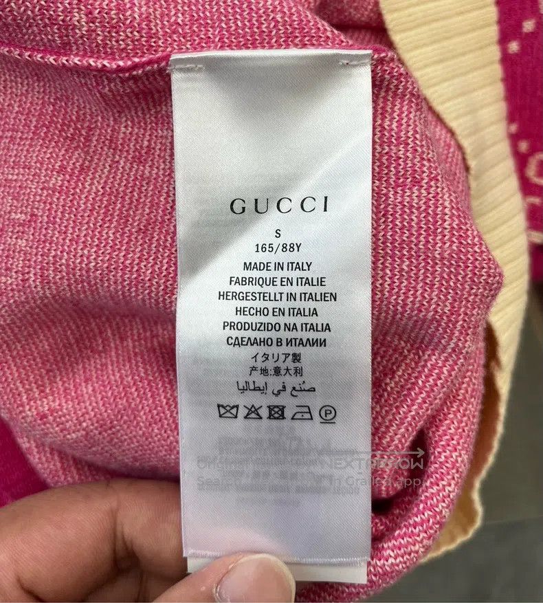 Gucci Gucci Pink GG full-print logo knitted cardigan coat Size S / US 4 / IT 40 - 4 Thumbnail