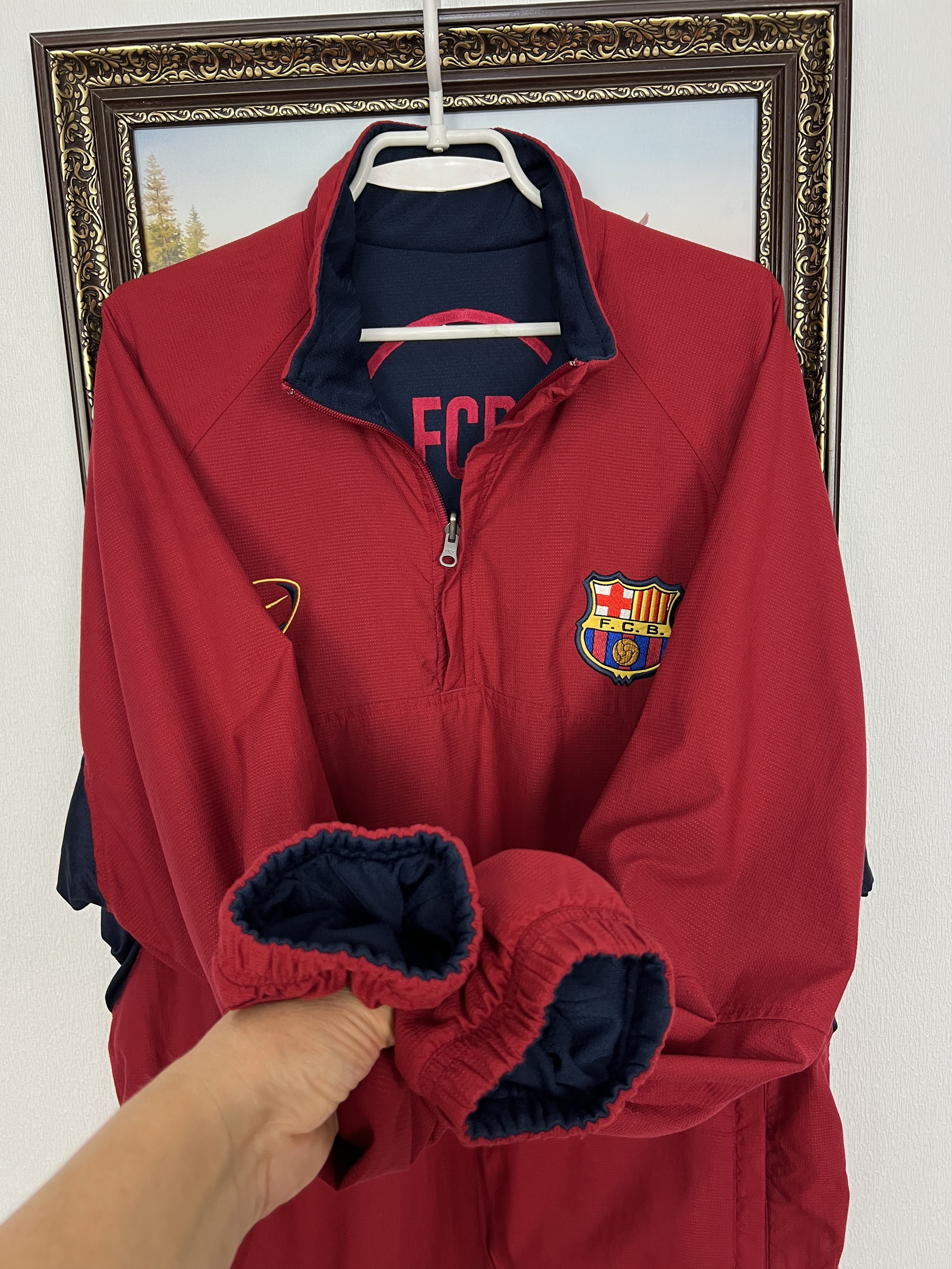 Nike Barcelona Football Double Sided Jacket Soccer Track Top Size US L / EU 52-54 / 3 - 4 Thumbnail