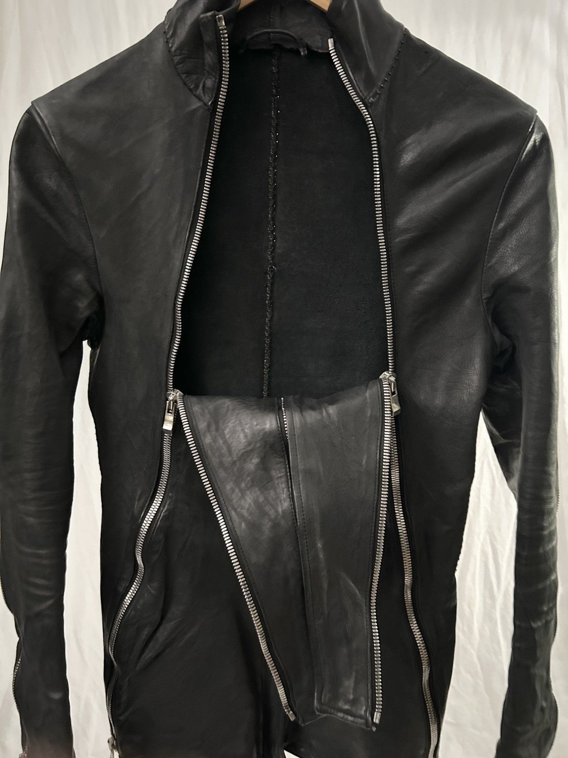 Incarnation Incarnation Zipper Sleeve Leather Jacket Size US S / EU 44-46 / 1 - 10 Thumbnail