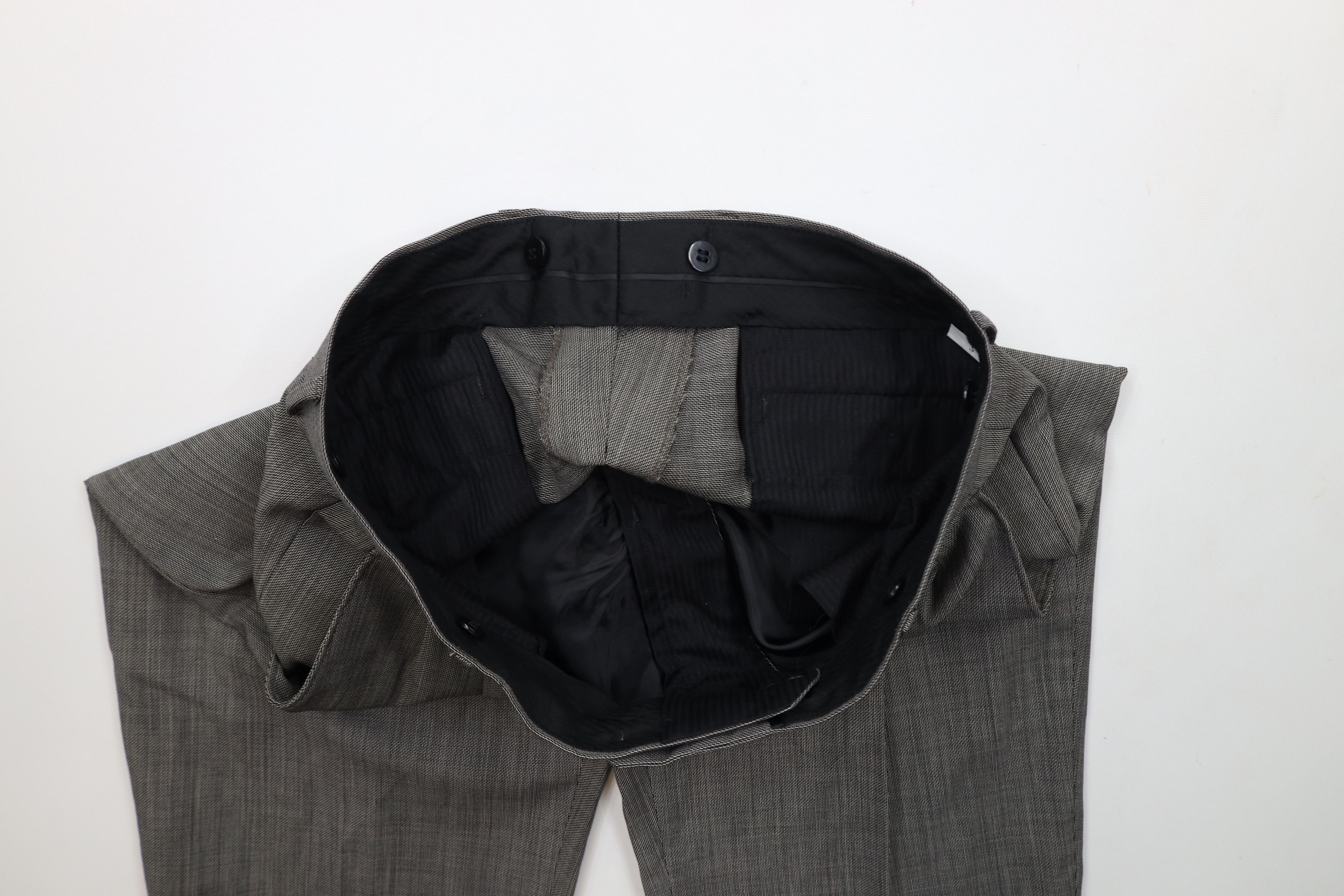 Vintage Vintage 90s Streetwear Pleated Wide Leg Chino Pants Gray Size US 36 / EU 52 - 7 Thumbnail