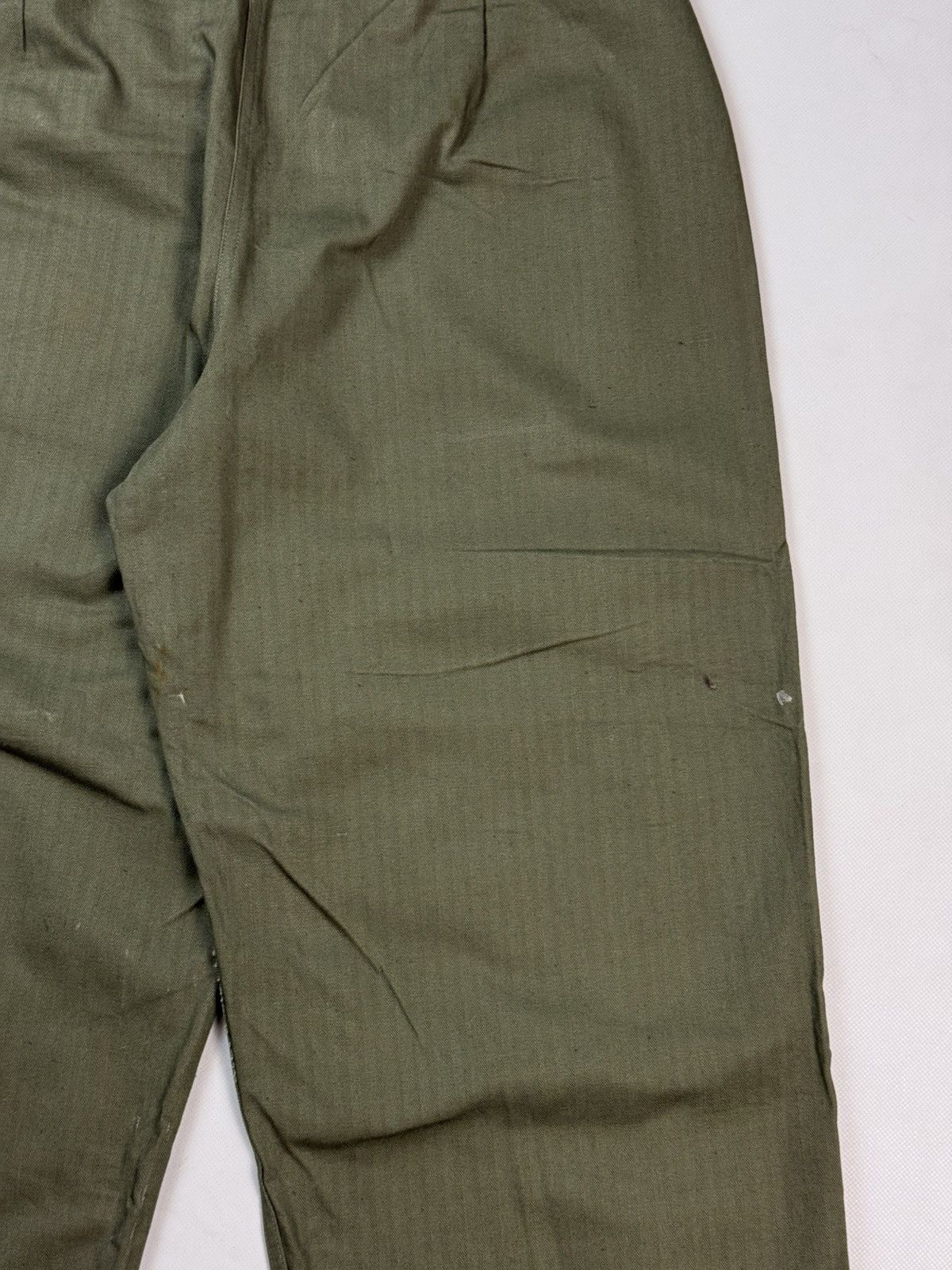 Vintage Original WW2 US Army Corps HBT Herringbone Twill Slack Pants Size 27" / US 4 / IT 40 - 21 Thumbnail