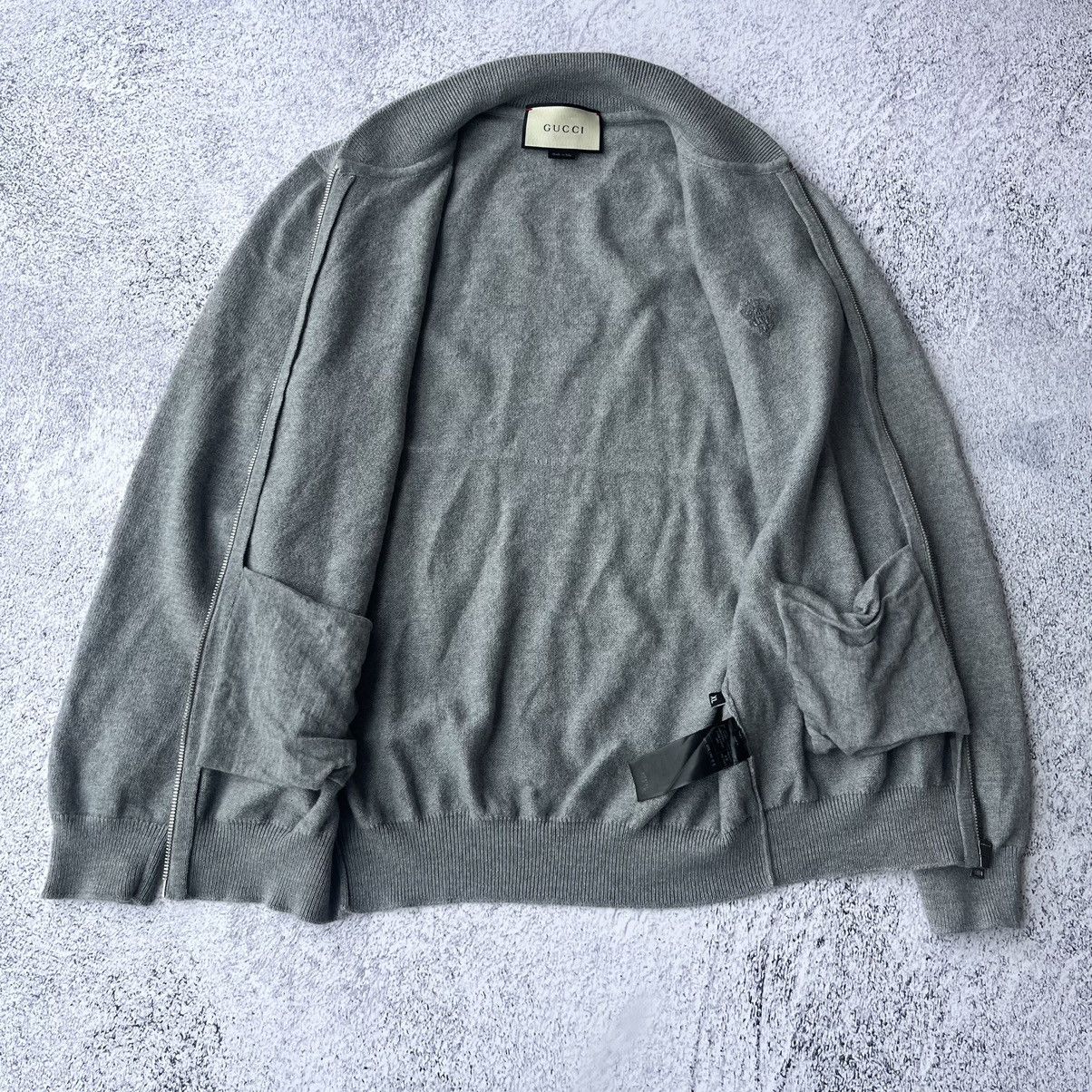 Gucci Gucci zip-up grey wool sweater made in Italy Size US XL / EU 56 / 4 - 11 Thumbnail
