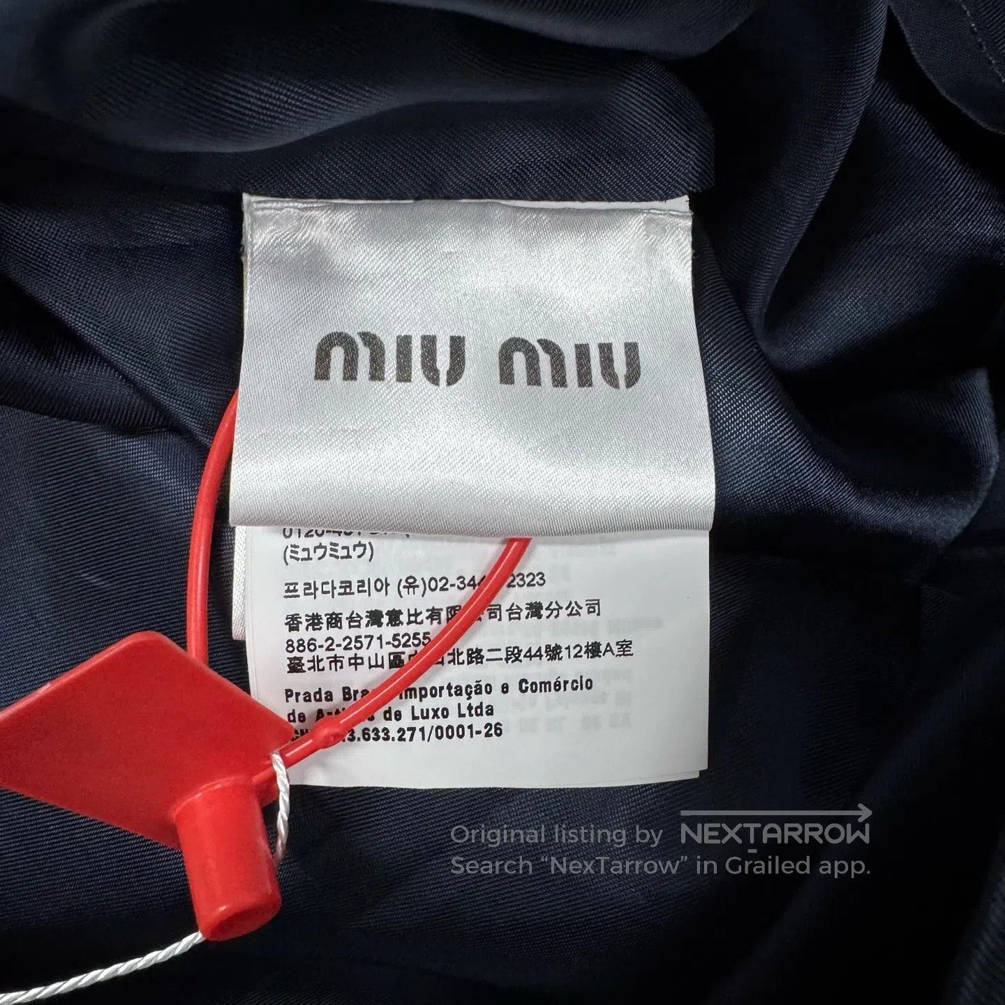 Miu Miu miu miu Alphabet logo belt, double-pocket vest dress| Size S / US 4 / IT 40 - 6 Thumbnail