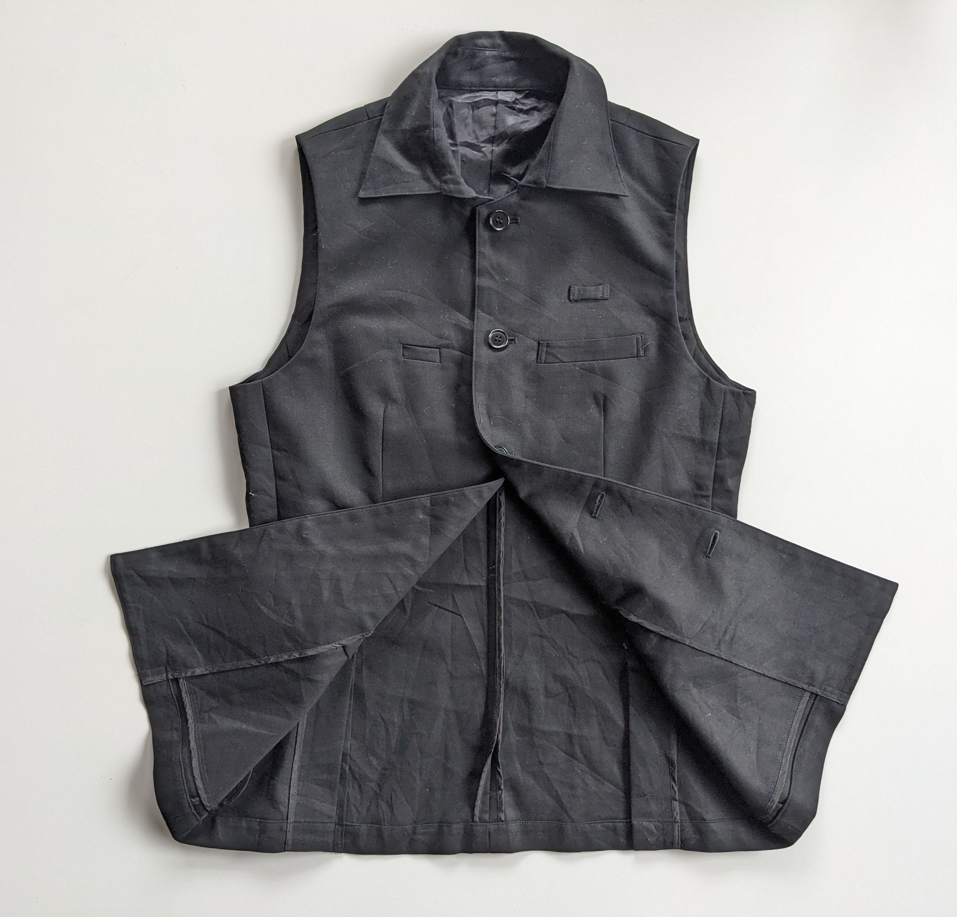 Final Home Final Home Black Utility Vest Vintage Size US M / EU 48-50 / 2 - 1 Thumbnail