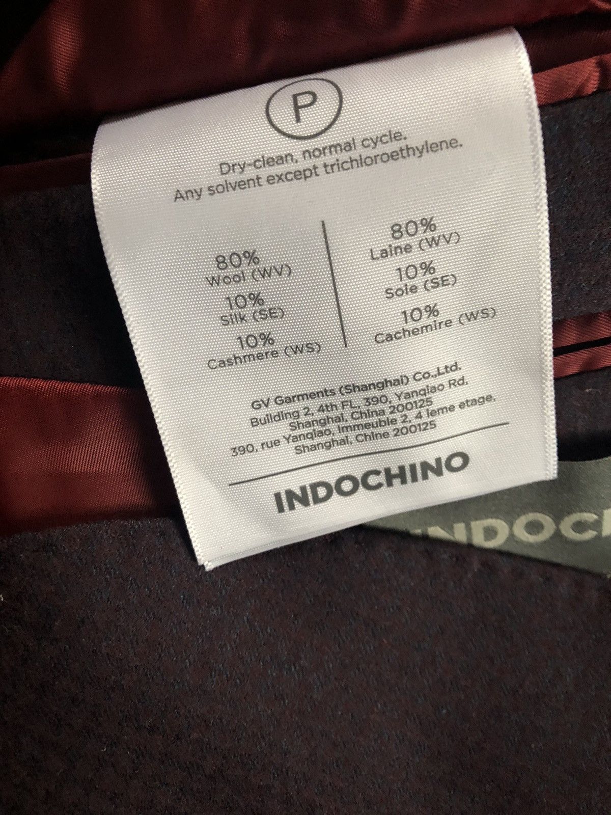 Indochino Indochino Jacket 40R burgundy Size 40R - 8 Thumbnail